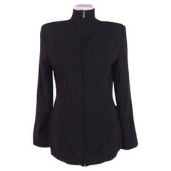 1985 1986 JEAN PAUL GAULTIER REEDITION giacca in crepe di lana nera Minautore