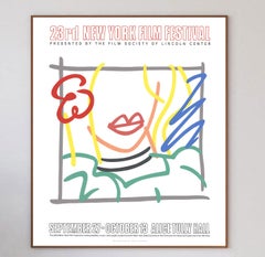 1985 23º Festival de Cine de Nueva York - Tom Wesselmann Cartel Original Vintage