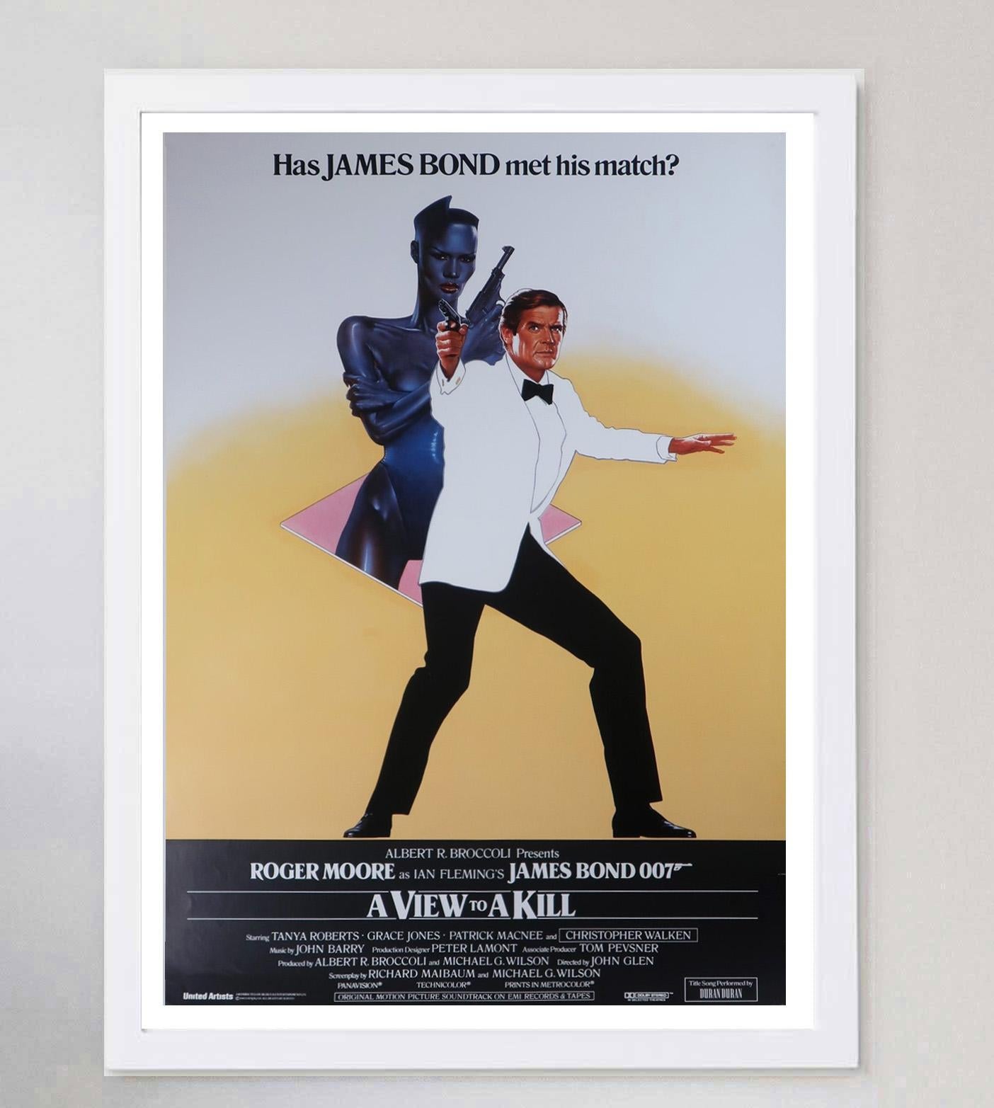 1985 „A View to a Kill“, Original-Vintage-Poster im Zustand „Gut“ im Angebot in Winchester, GB