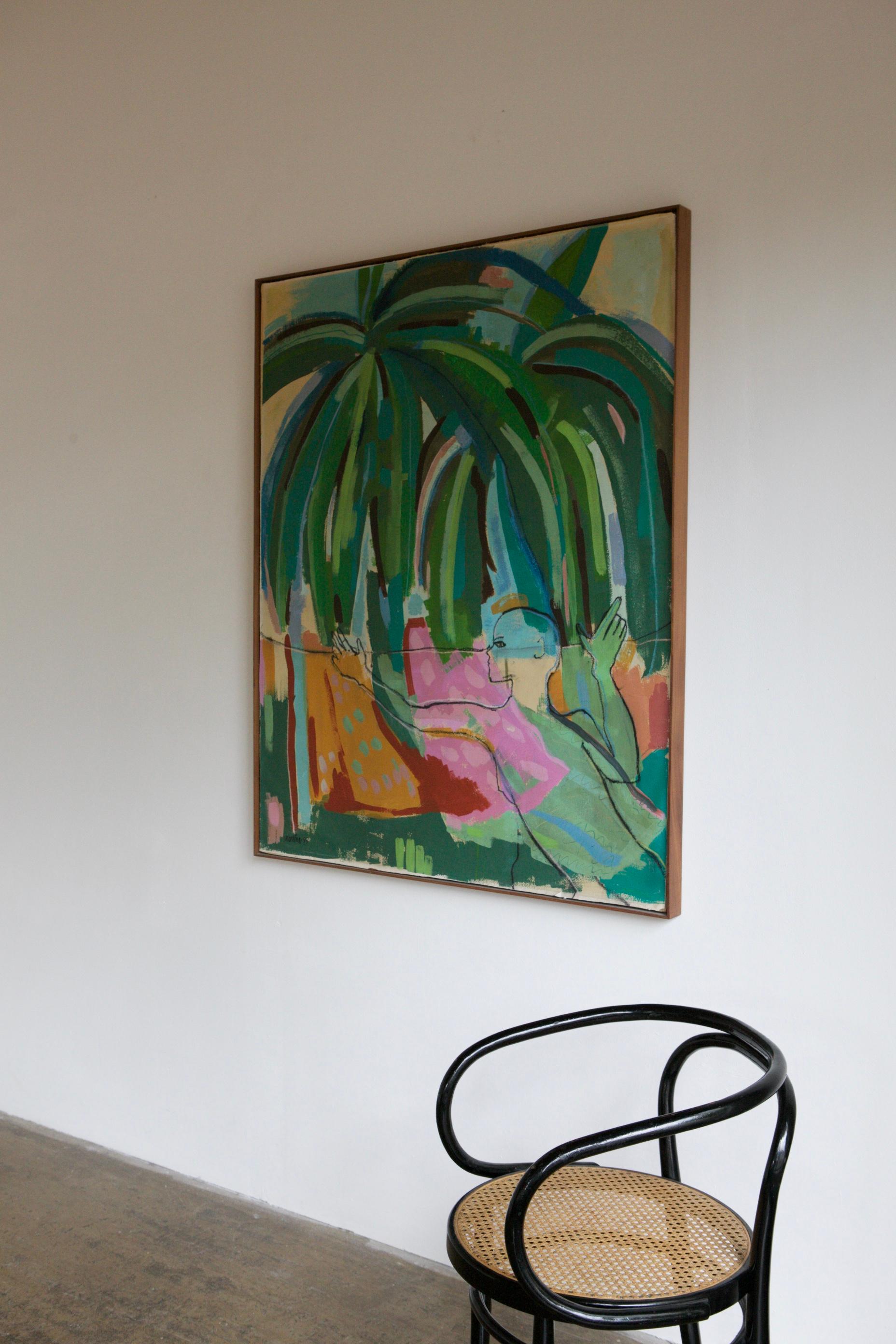 1985, Tropical Modernist Acrylic on Paper Mounted on Board 6