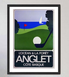 1985 Anglet Cote Basque Original Vintage Poster