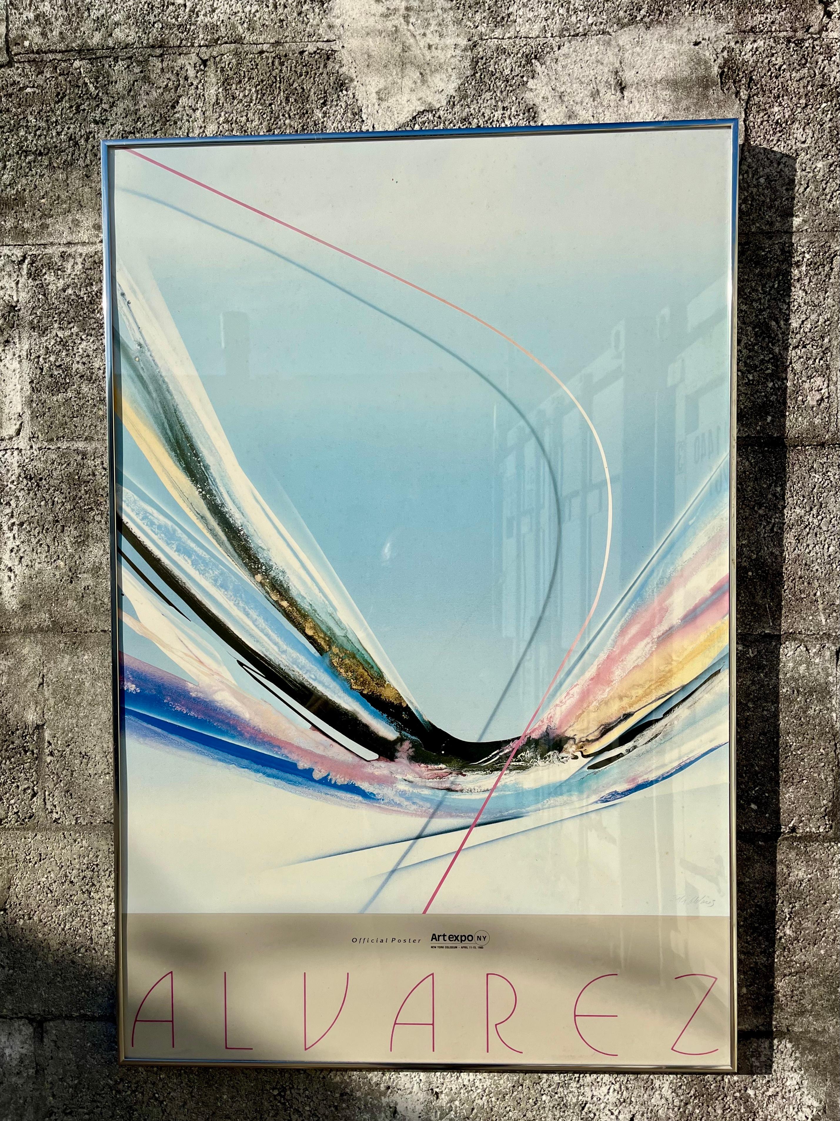 1985 Artexpo New York Framed Official Poster by Venezuelan Artist