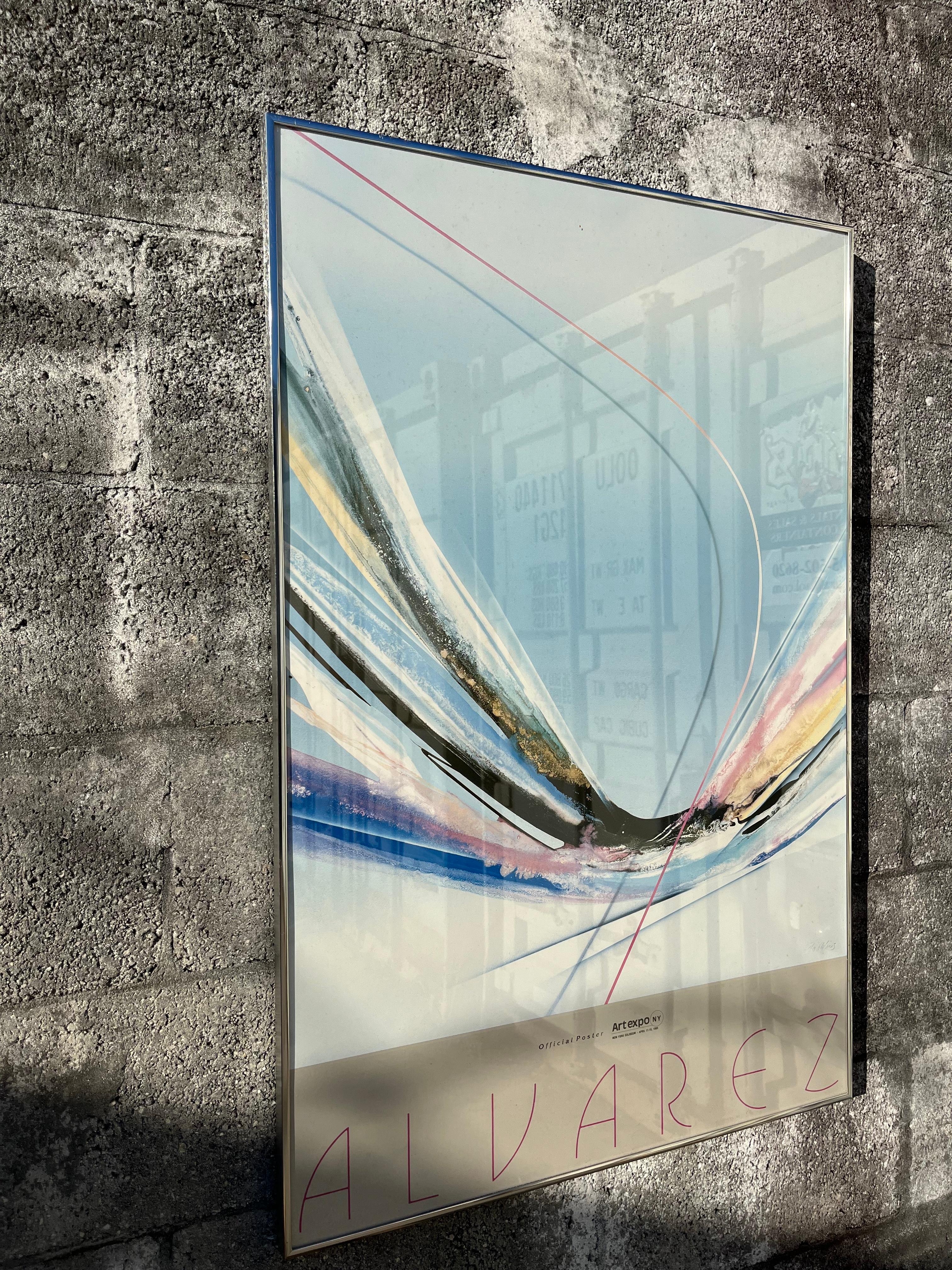 1985 Artexpo New York Framed Official Poster by Venezuelan Artist