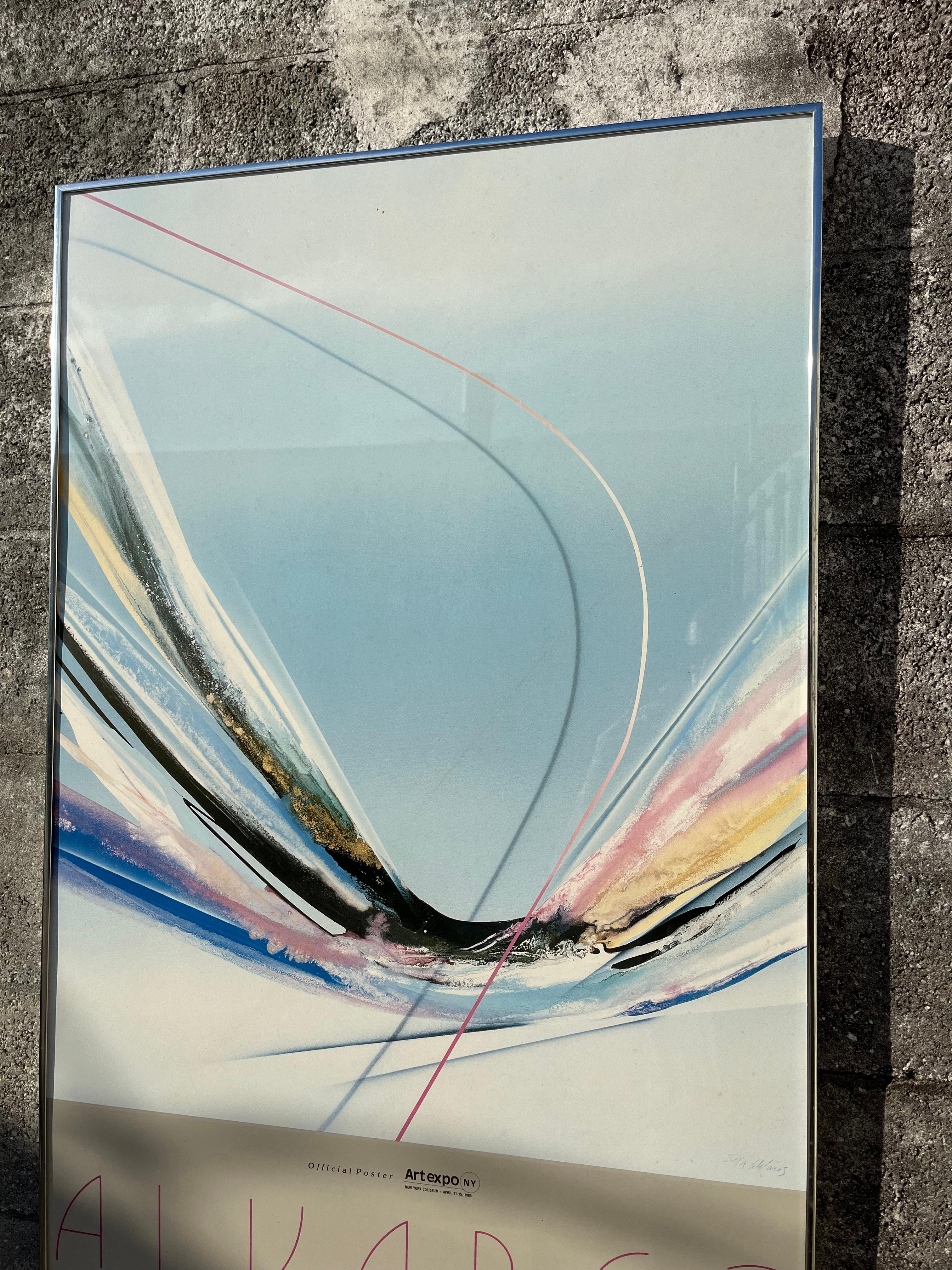 1985 Artexpo New York Framed Official Poster by Venezuelan Artist