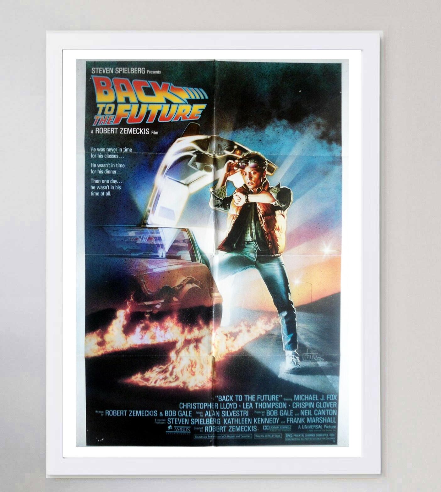 Back to the Future Original-Vintage-Poster, 1985 im Zustand „Gut“ im Angebot in Winchester, GB