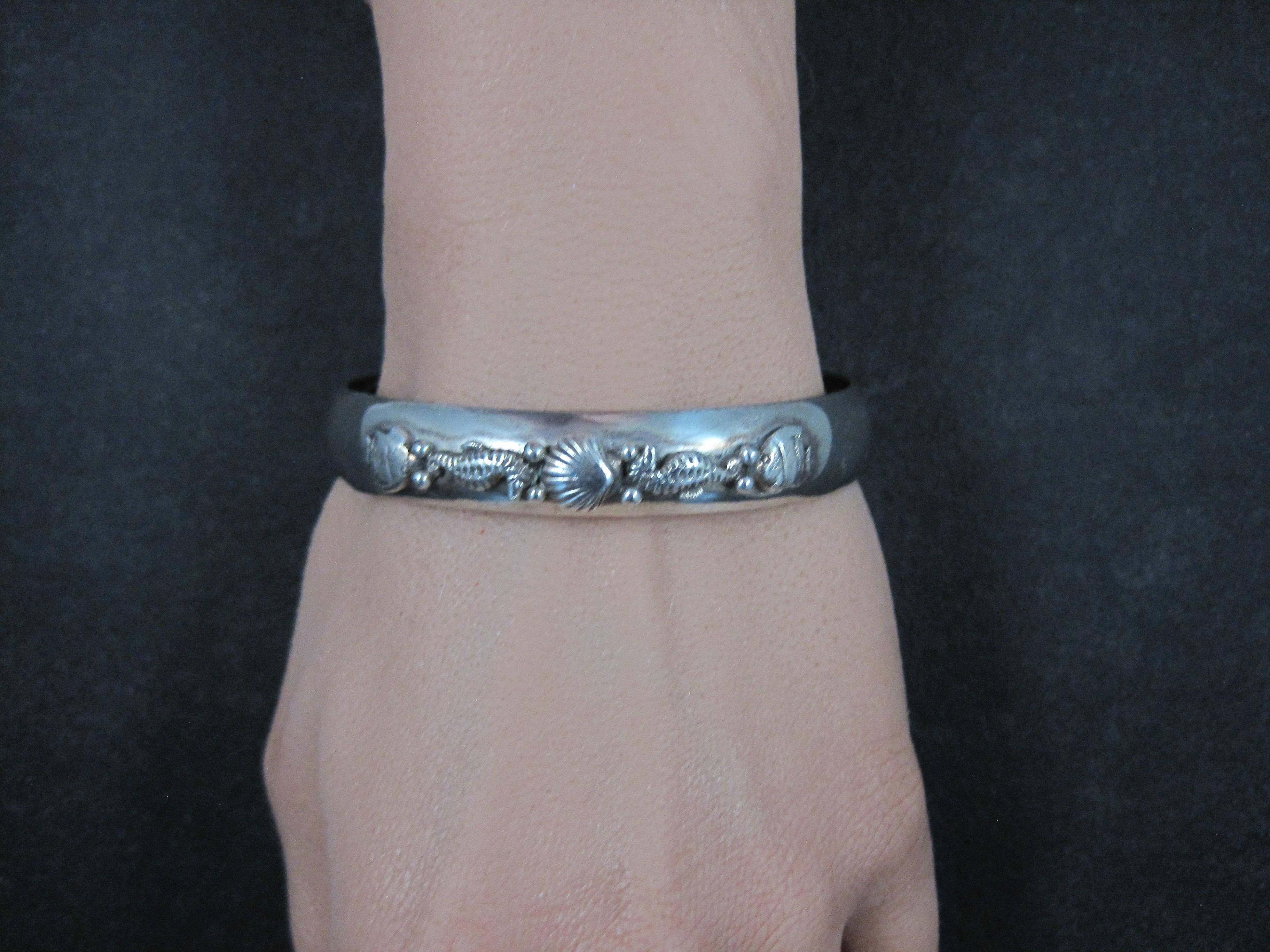 1985 Carol Felley Brazalete Vida Marina 6,5