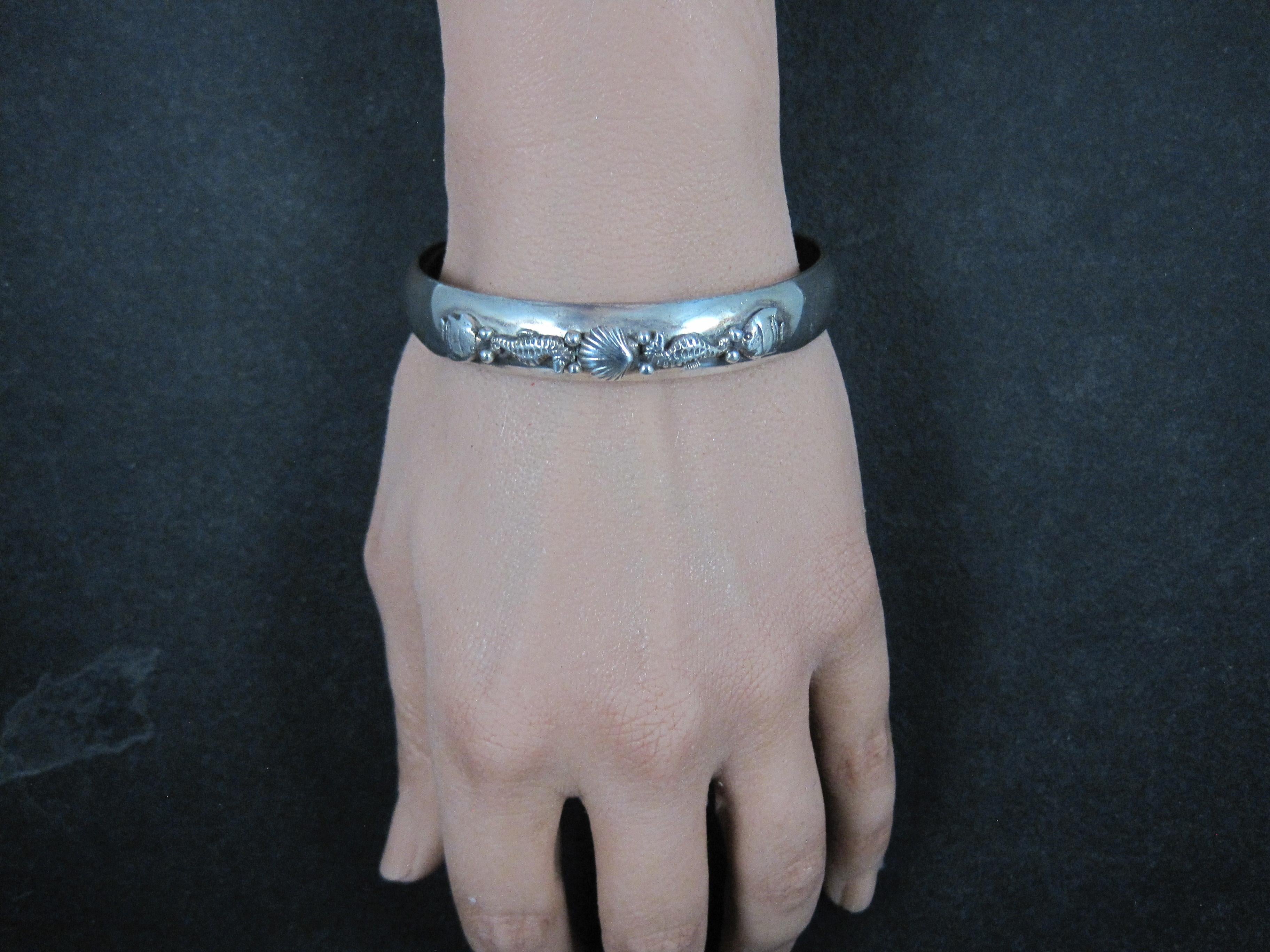 1985 Carol Felley Brazalete Vida Marina 6,5