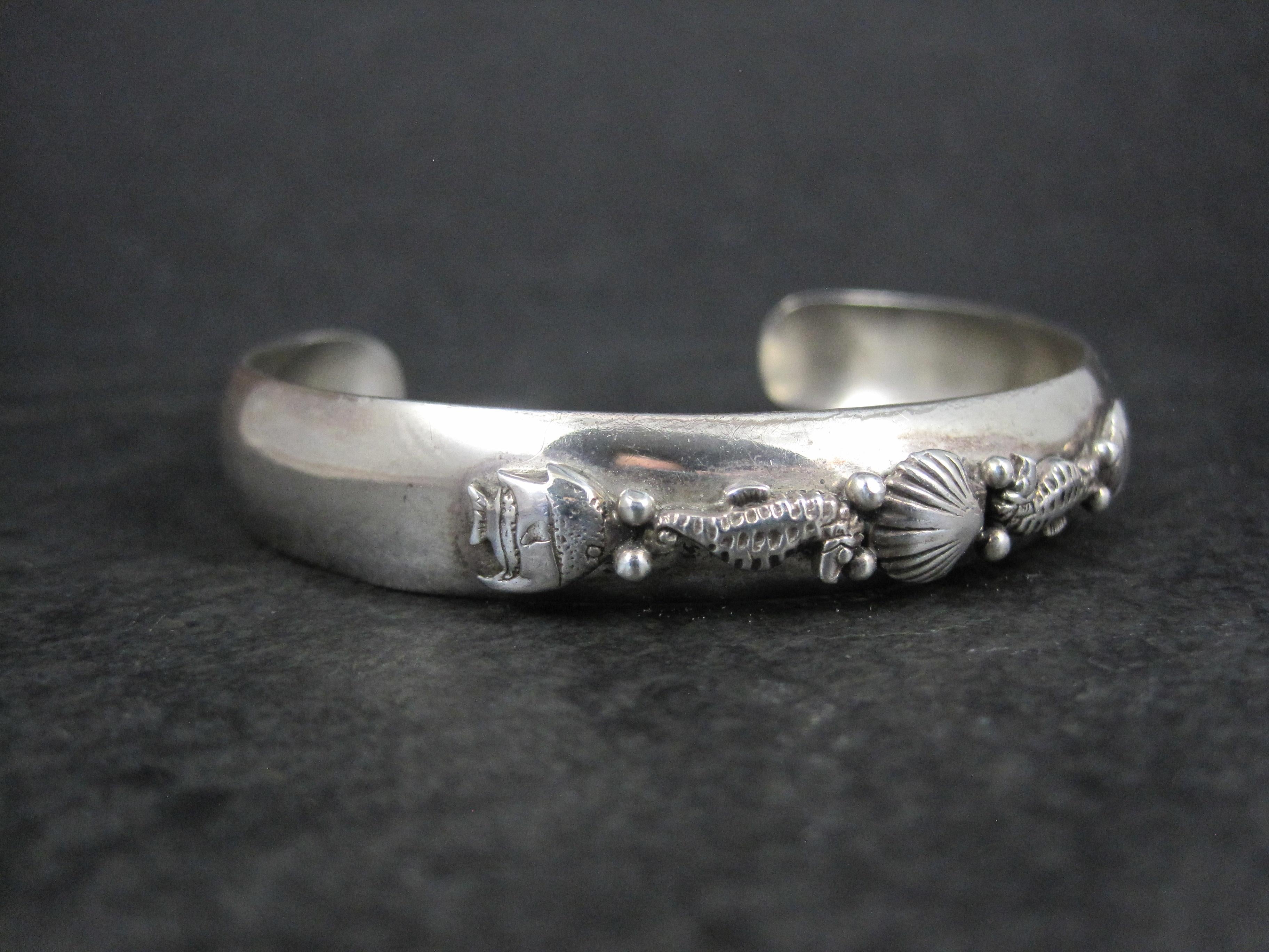 1985 Carol Felley Brazalete Vida Marina 6,5