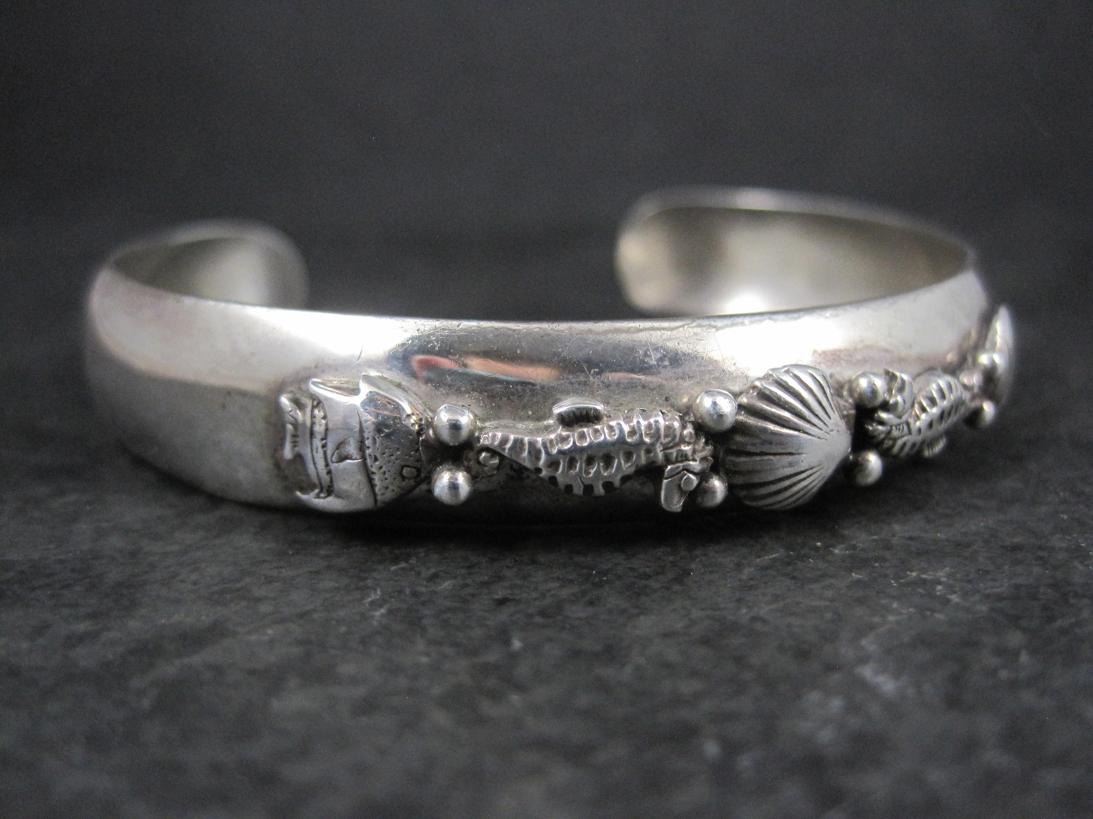 1985 Carol Felley Brazalete Vida Marina 6,5