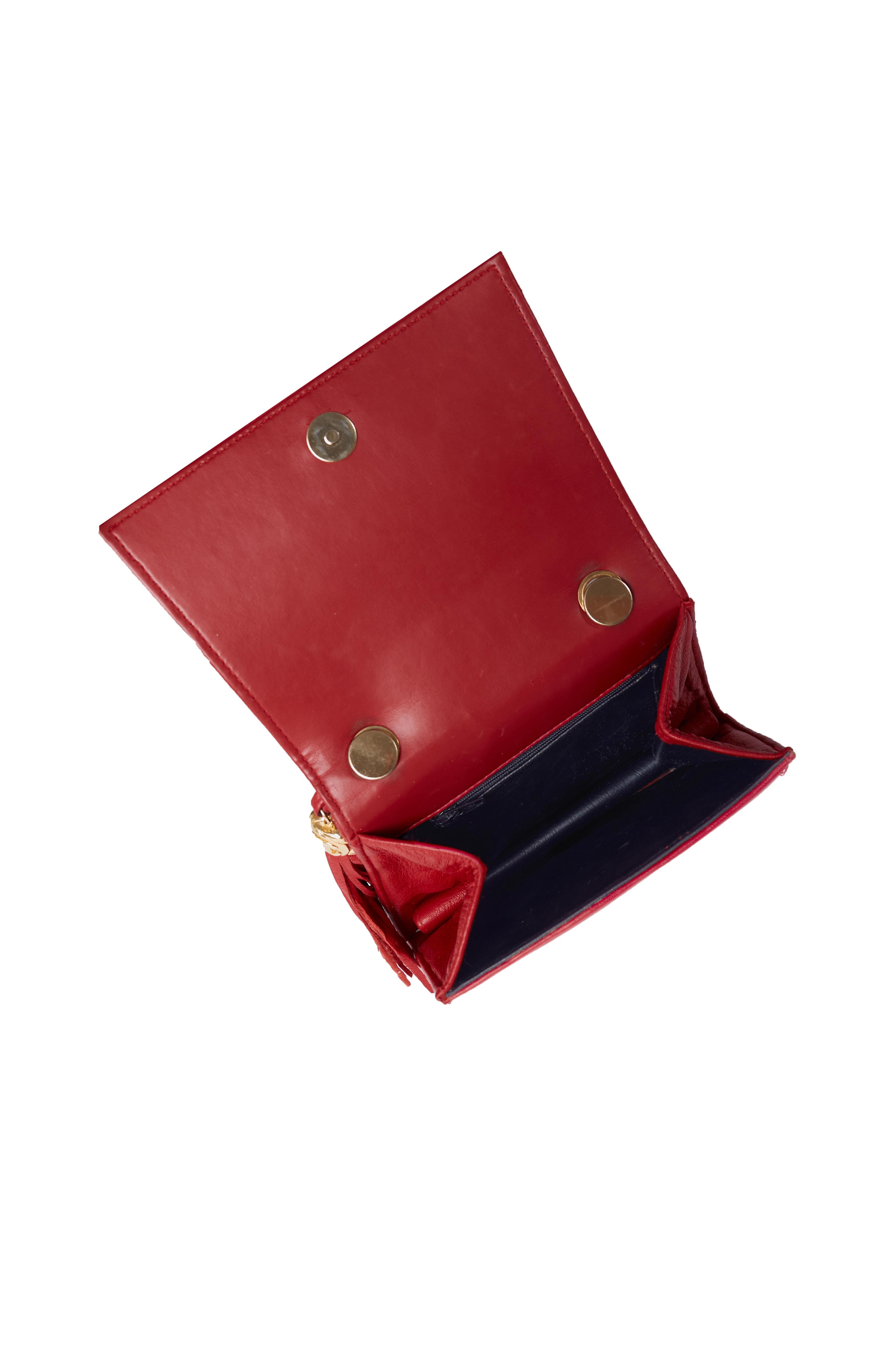 1985 Chanel Vintage Mini Tassel Flap Bag Unisexe en vente