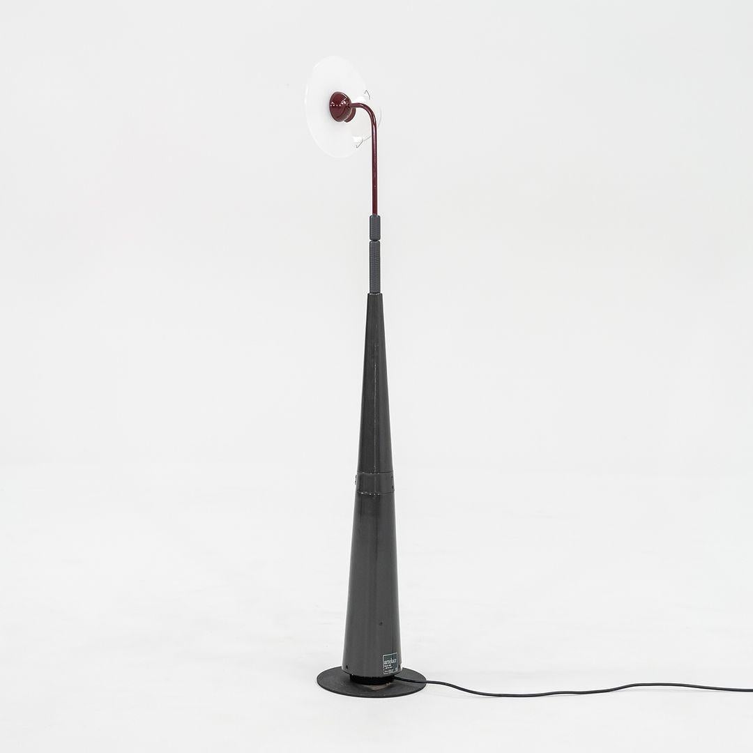 Lampadaires Club 1195 de Pier Giuseppe Ramella pour Arteluce / Flos en gris, 1985 Bon état - En vente à Philadelphia, PA