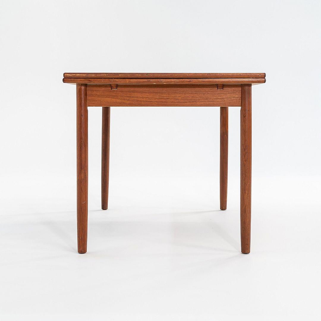 Late 20th Century 1985 Danish Teak Extension Dining Table in the Ansager Mobler Style For Sale