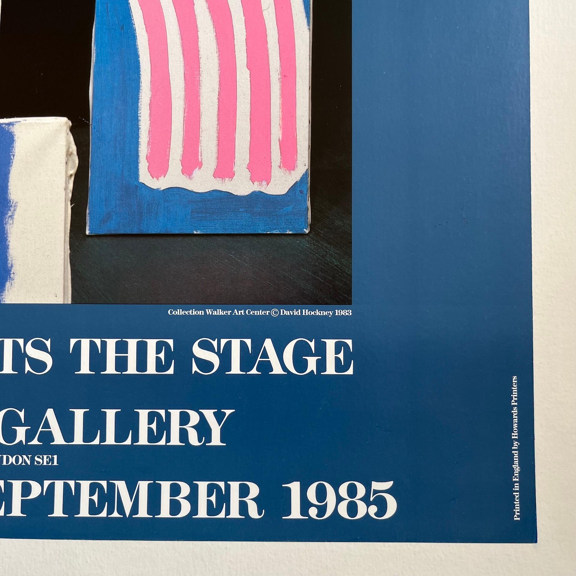 Modern 1985 David Hockney Paints the Stage Poster, Hayward Gallery For Sale