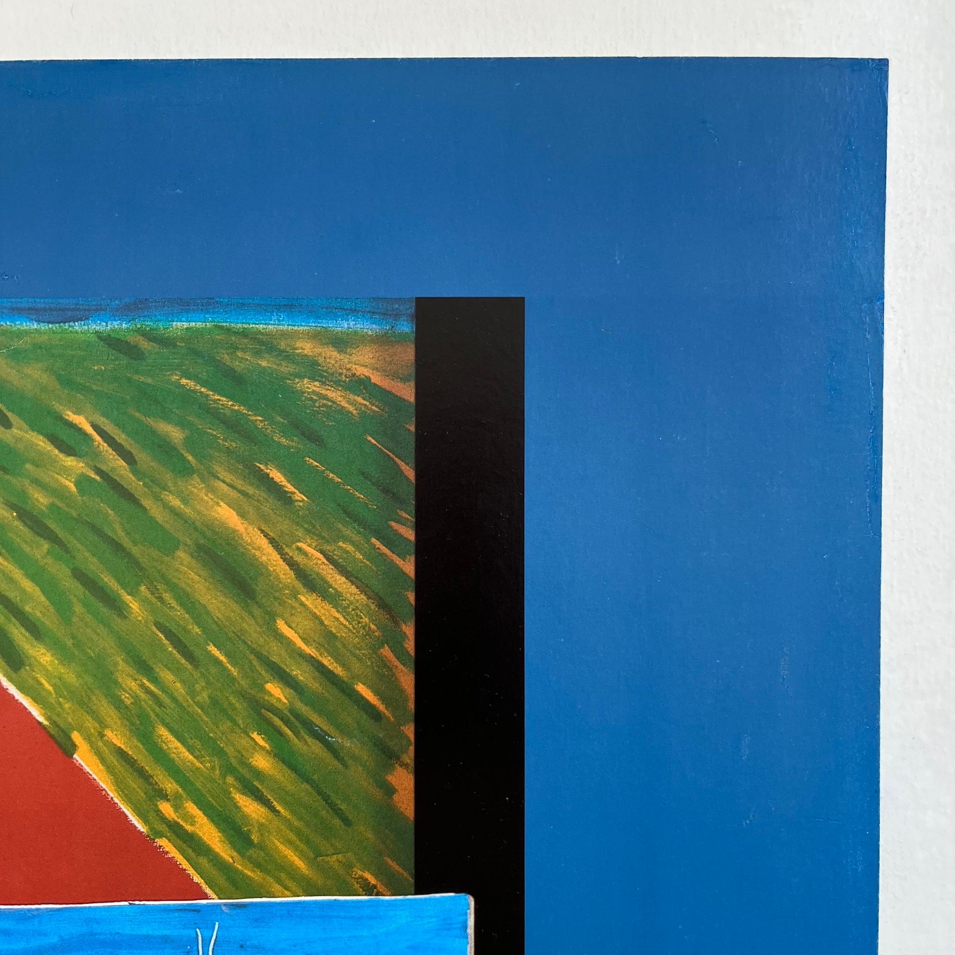Fin du 20e siècle David Hockney peint le spectacle, affiche de la galerie Hayward, 1985 en vente