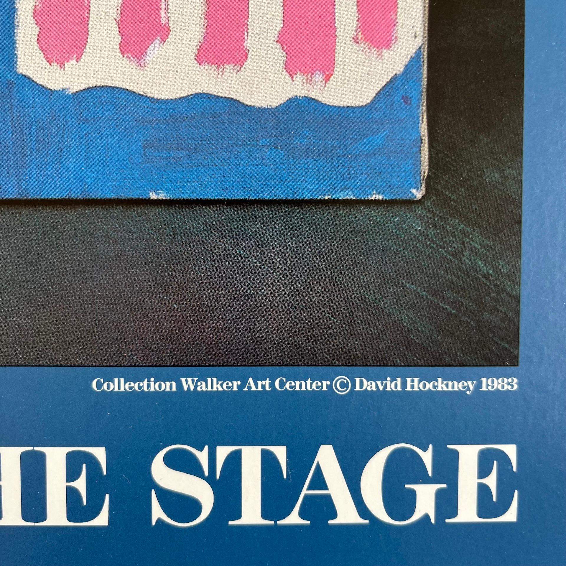 Papier David Hockney peint le spectacle, affiche de la galerie Hayward, 1985 en vente