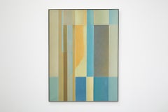 Art mural moderniste abstrait néerlandais de Piet Franz intitulé « Lumière Penetrante », 1985