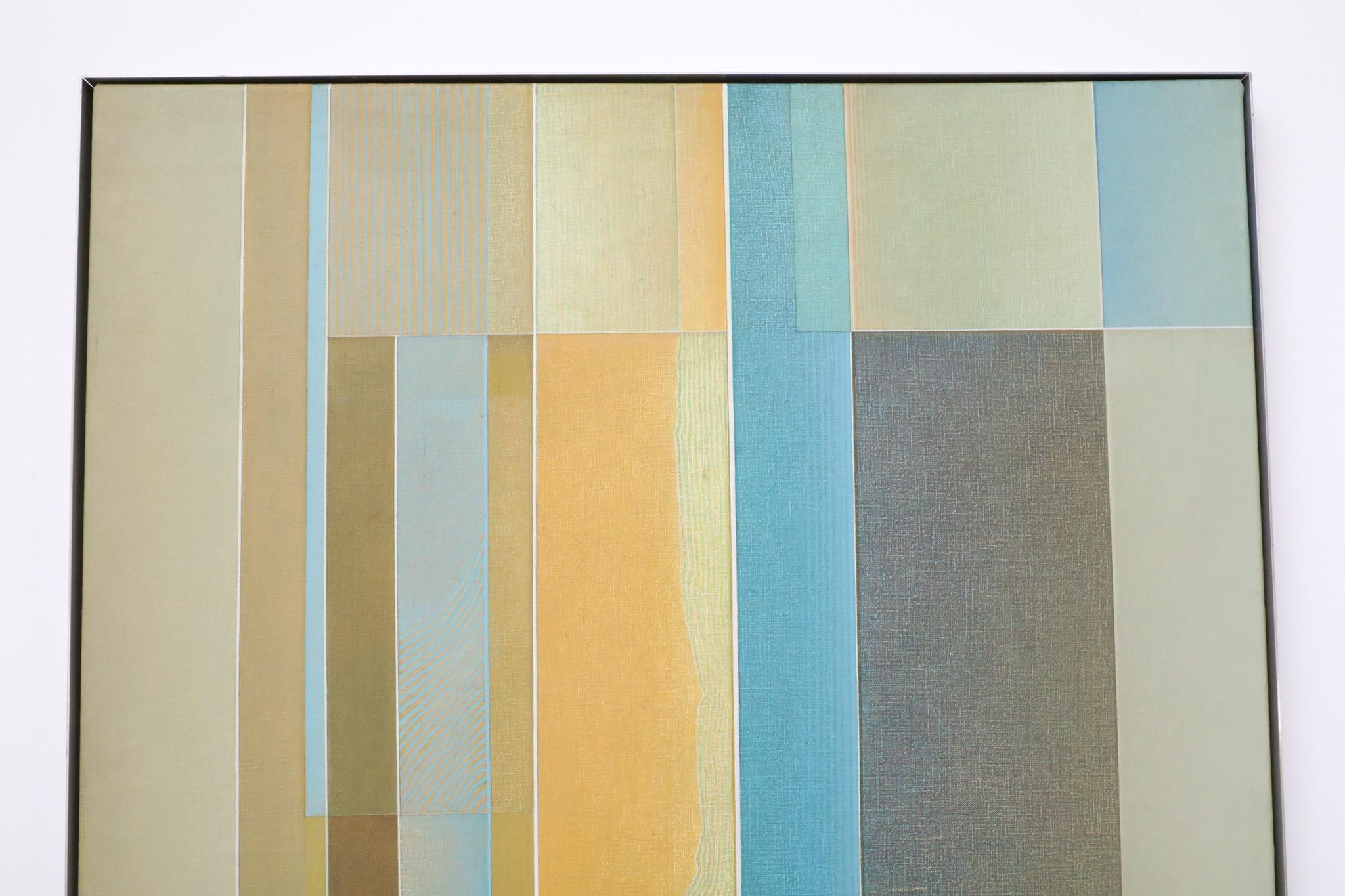 1985 Dutch Abstract Modernist Wall Art by Piet Franz (1922-1991) In Good Condition For Sale In Los Angeles, CA