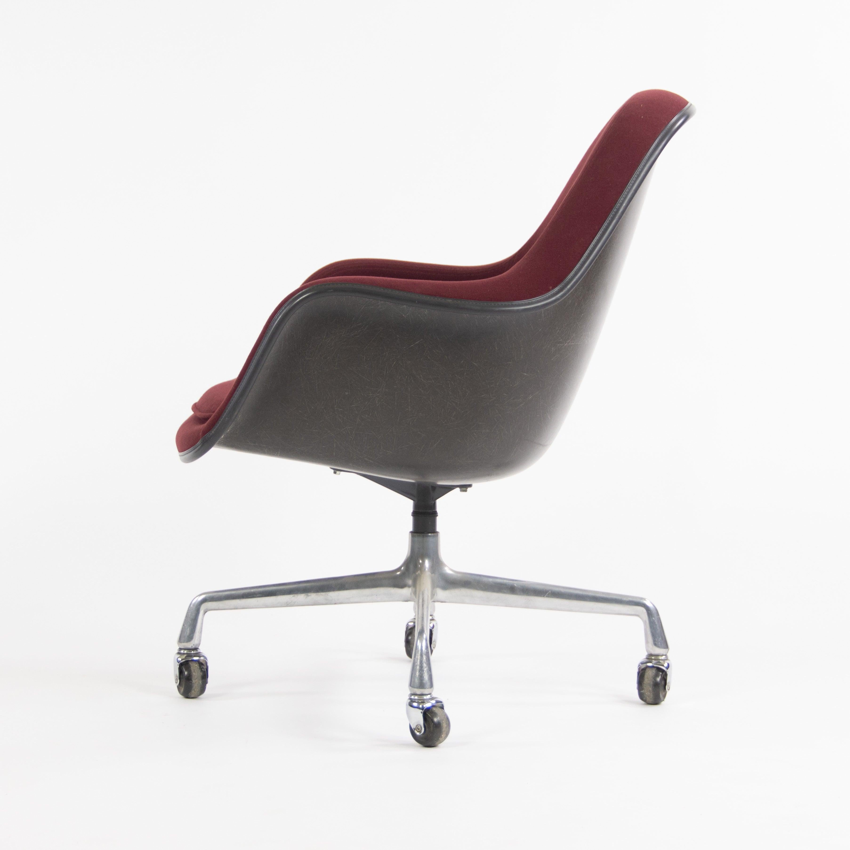 Listed for sale is a very rare and marvelous EC175-8 chair, designed by Charles and Ray Eames, produced by Herman Miller. This is one of the more unique and later Eames designs, building upon the 1950's fiberglass innovations, though suiting