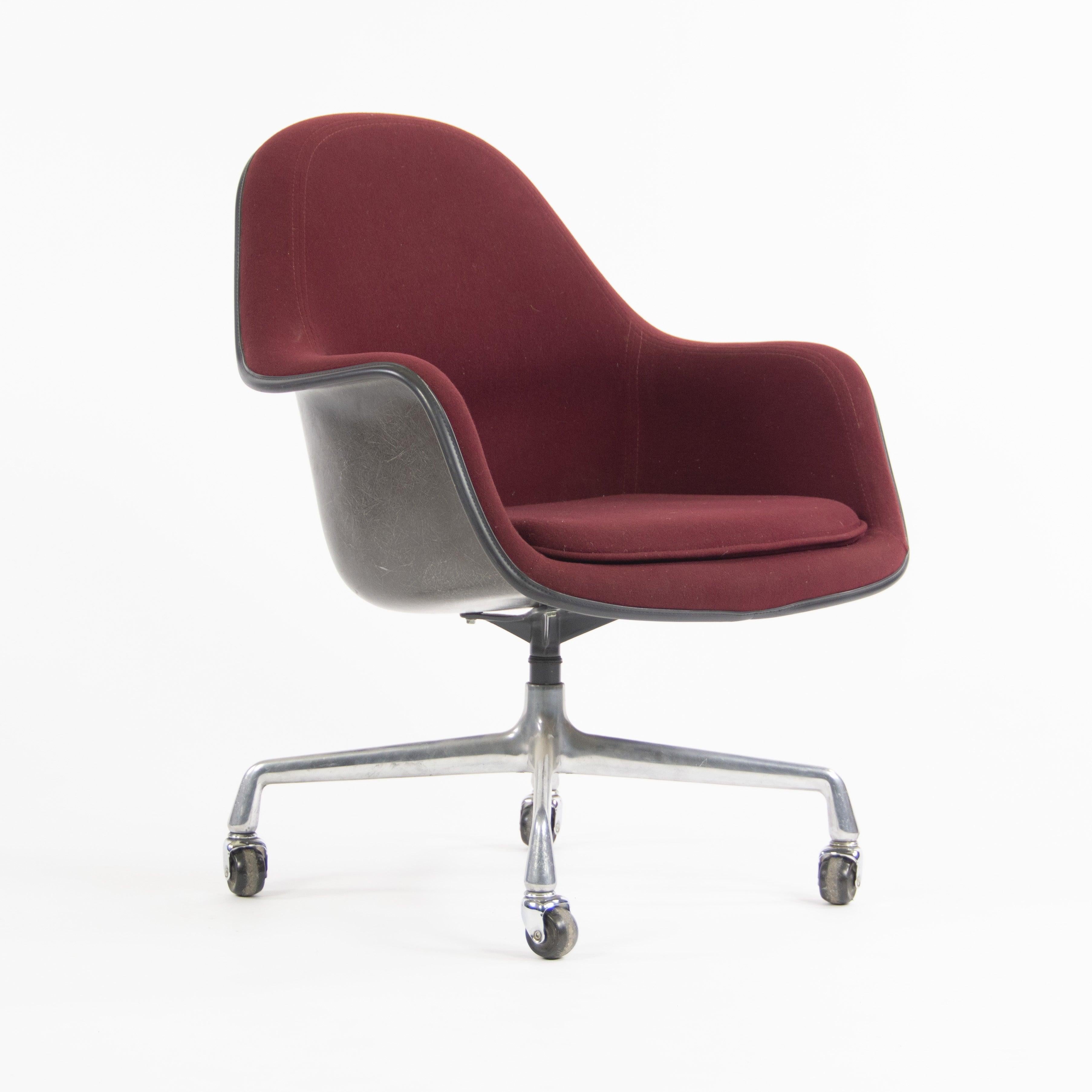 Metal 1985 Eames Herman Miller EC175 Upholstered Fiberglass Shell Chair Museum Quality For Sale