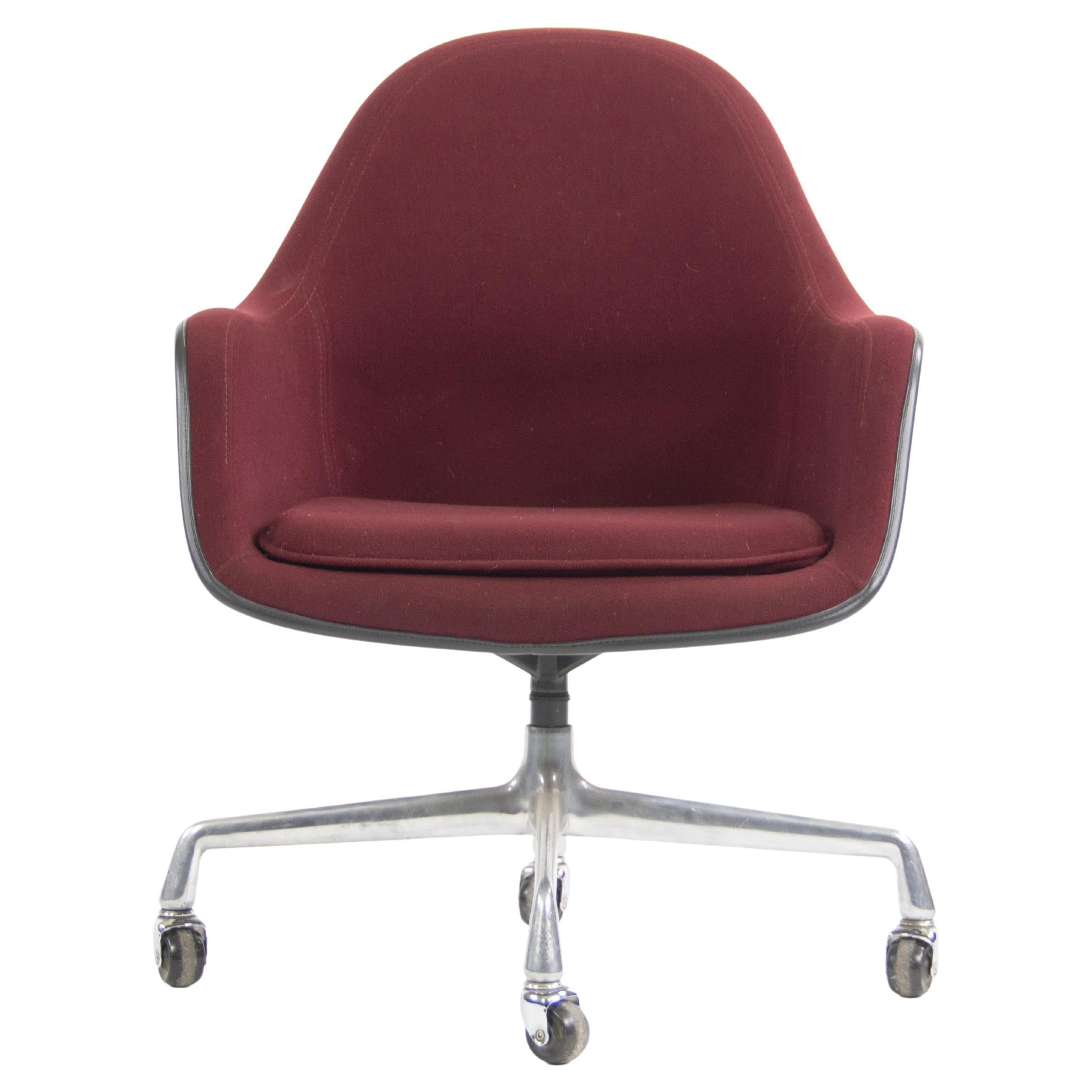 1985 Eames Herman Miller EC175 Upholstered Fiberglass Shell Chair Museum Quality For Sale
