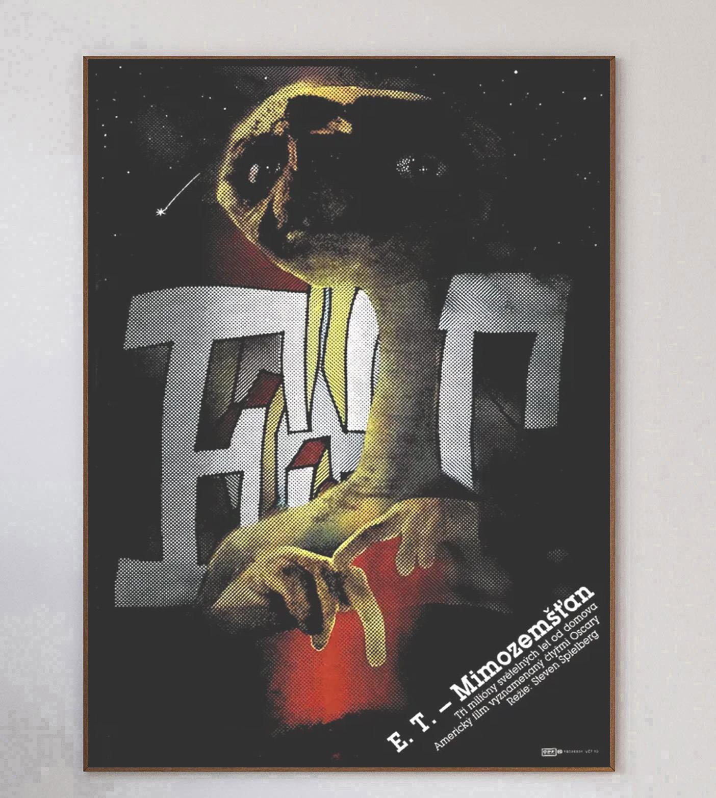 Fin du 20e siècle 1985 E.T. L'extra-terrestre (tchèque) Affiche originale d'époque en vente
