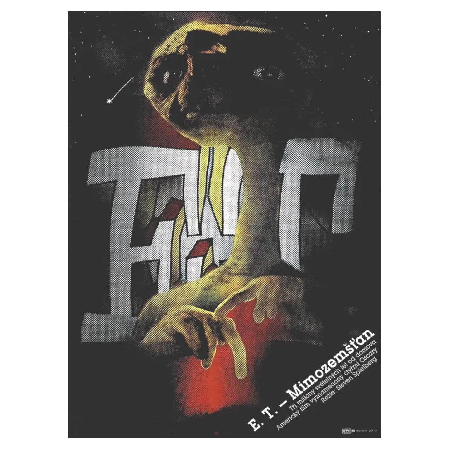 1985 E.T. L
extra-terrestre (tchèque) Affiche originale d
époque en vente