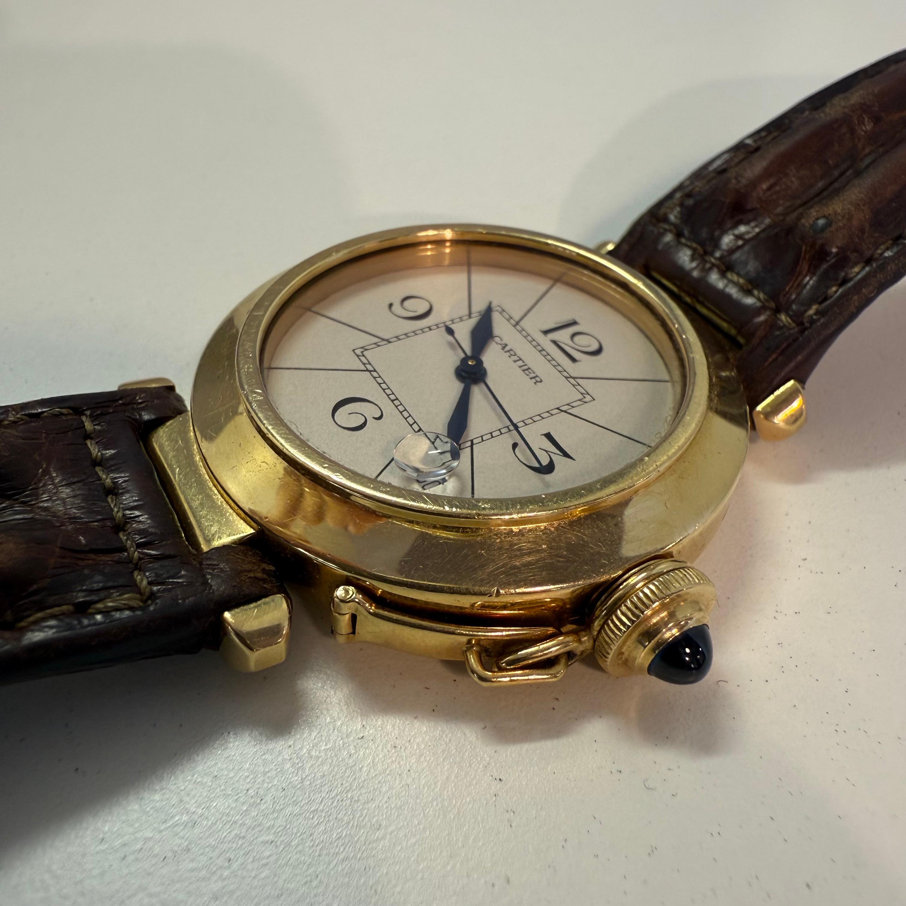 1985 Extrem seltene Cartier Pascha 18KT Gold im Angebot 9