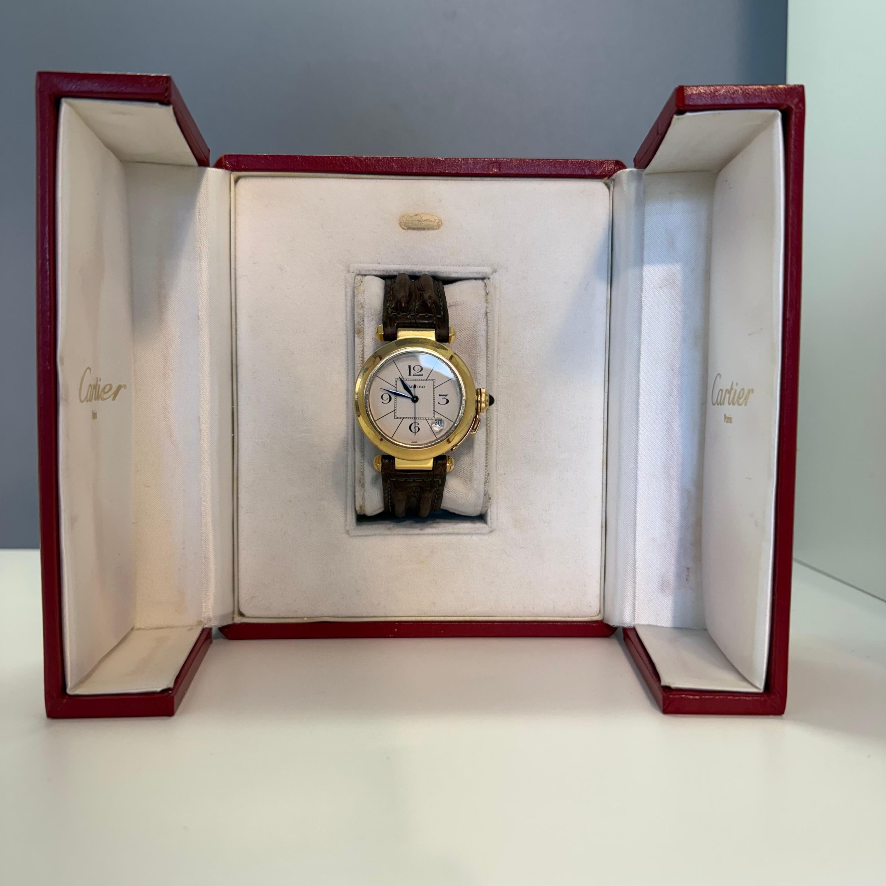 1985 Extrem seltene Cartier Pascha 18KT Gold im Angebot 13