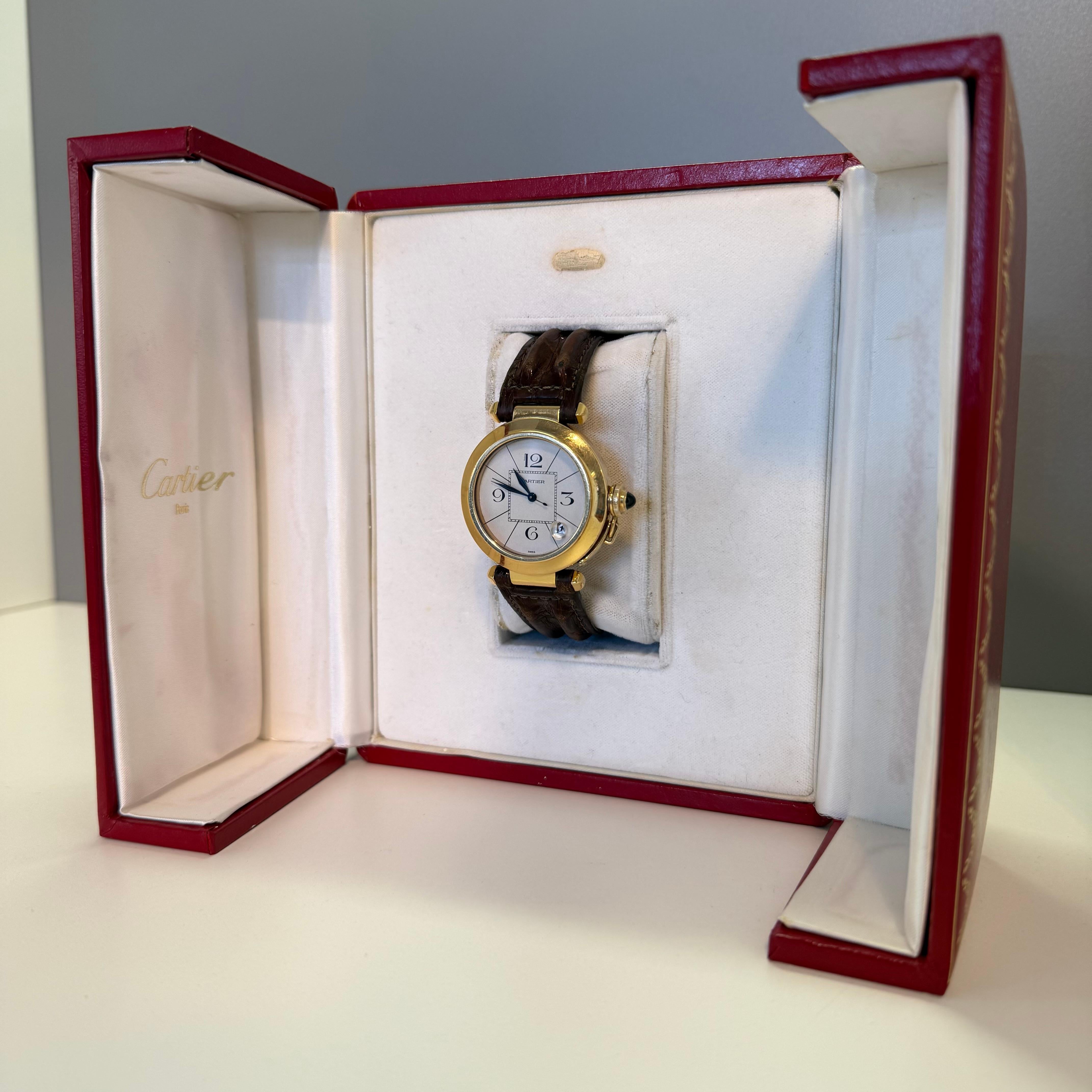 1985 Extrem seltene Cartier Pascha 18KT Gold im Angebot 14