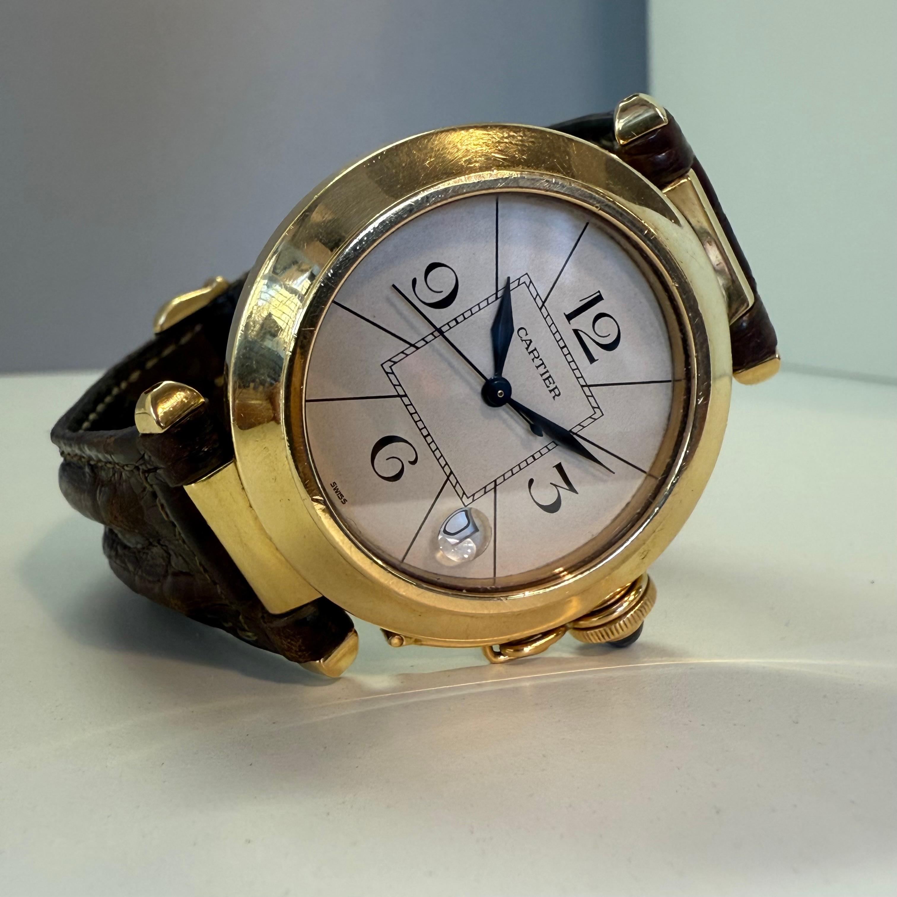 1985 Extrem seltene Cartier Pascha 18KT Gold für Damen oder Herren im Angebot