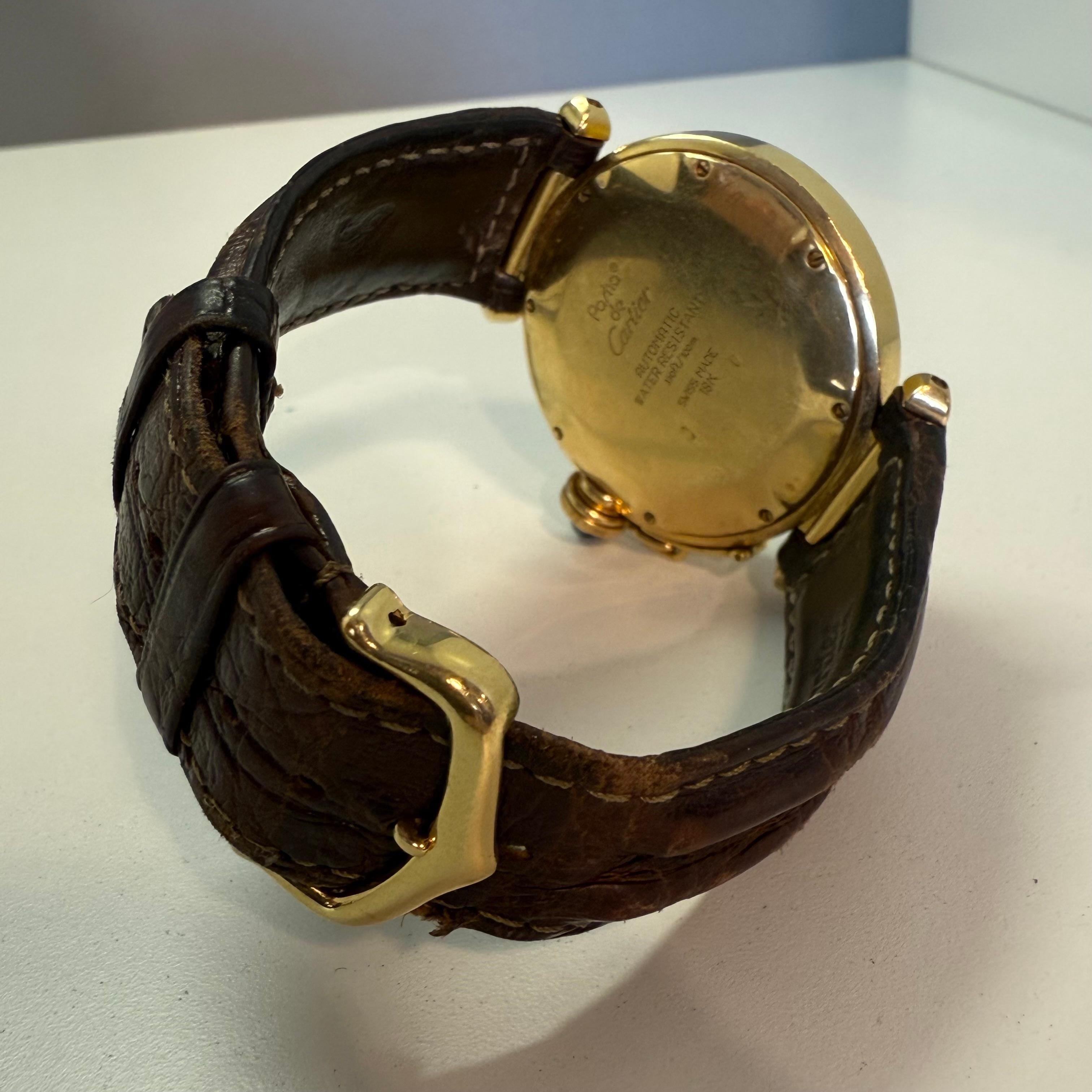 1985 Extrem seltene Cartier Pascha 18KT Gold im Angebot 2
