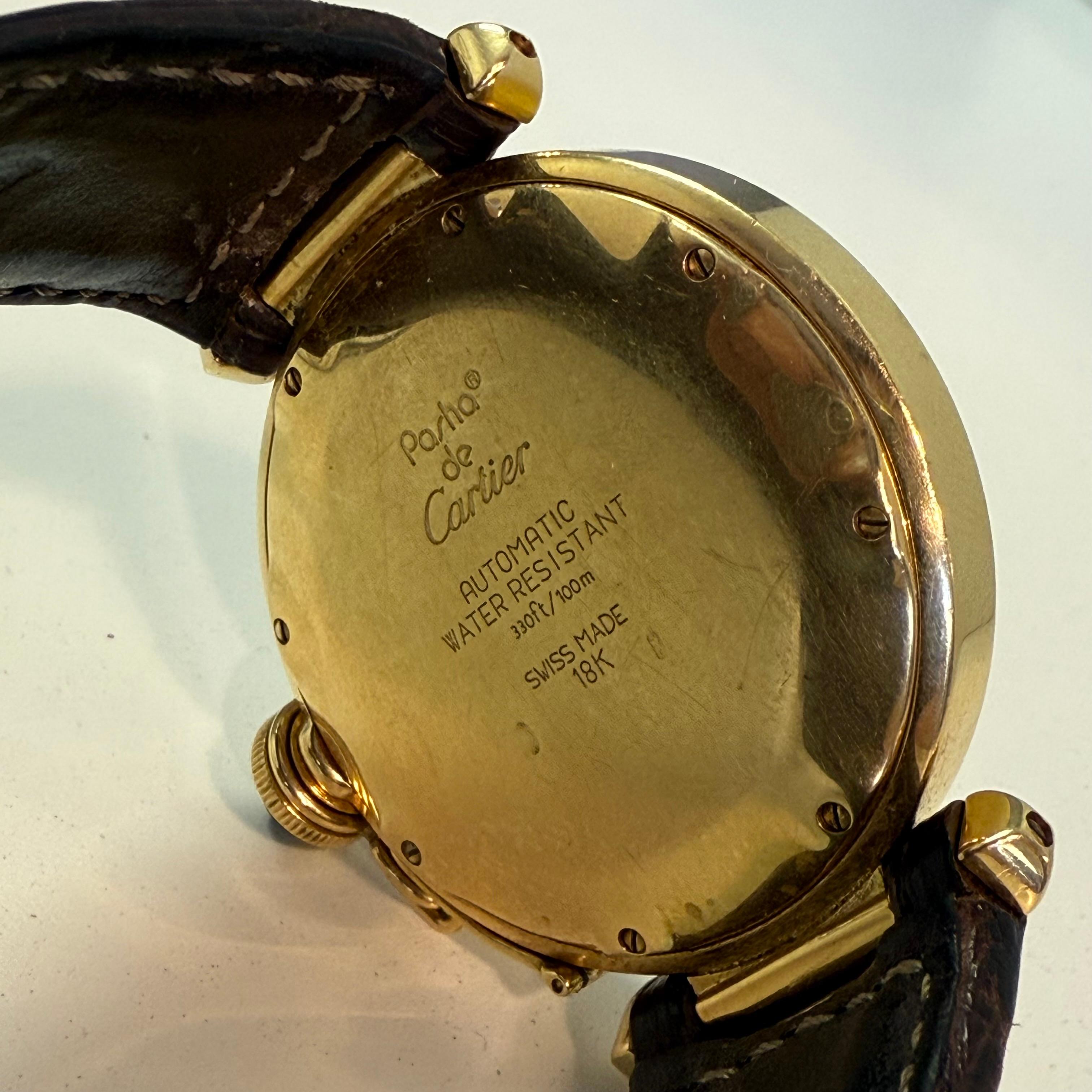 1985 Extrem seltene Cartier Pascha 18KT Gold im Angebot 3