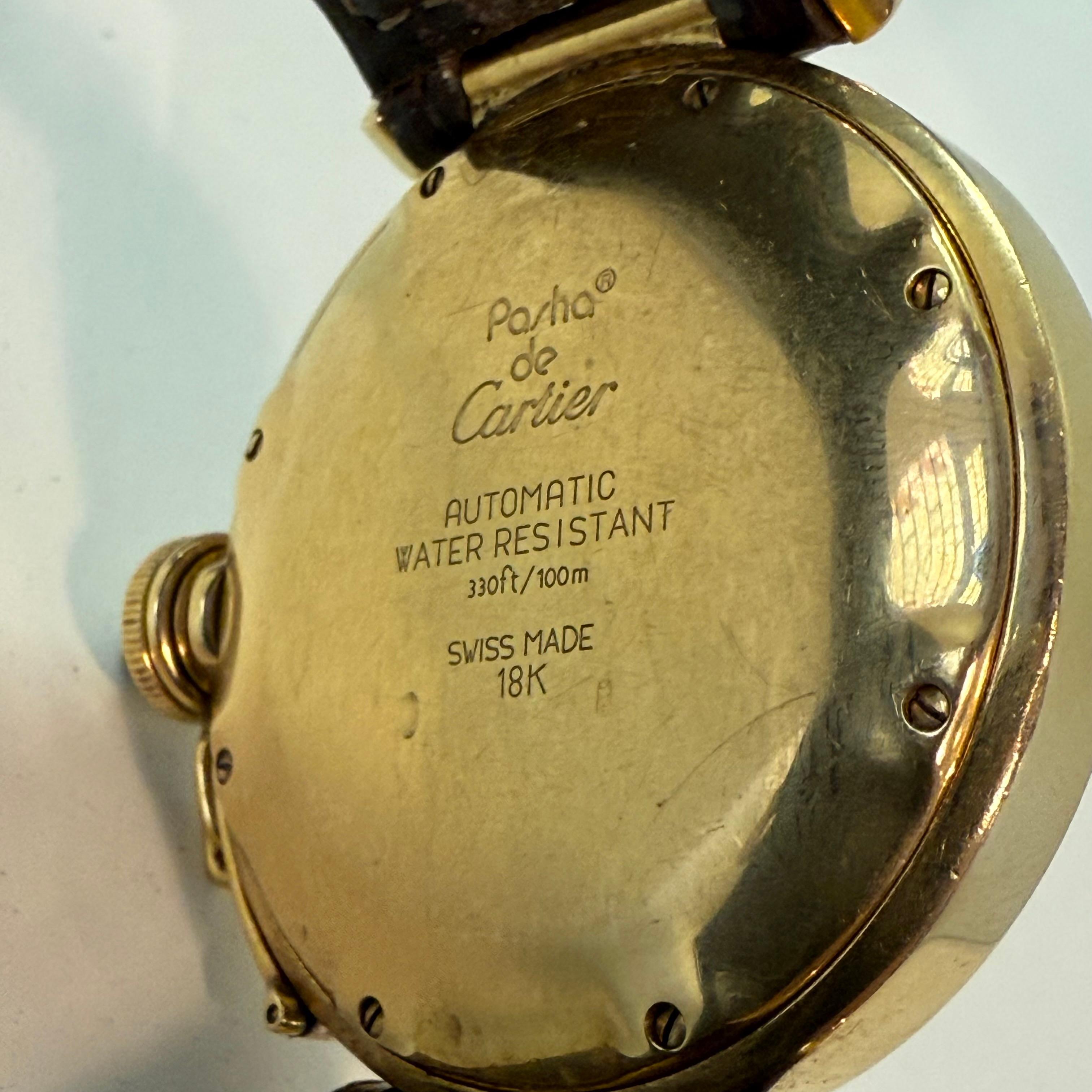 1985 Extrem seltene Cartier Pascha 18KT Gold im Angebot 4