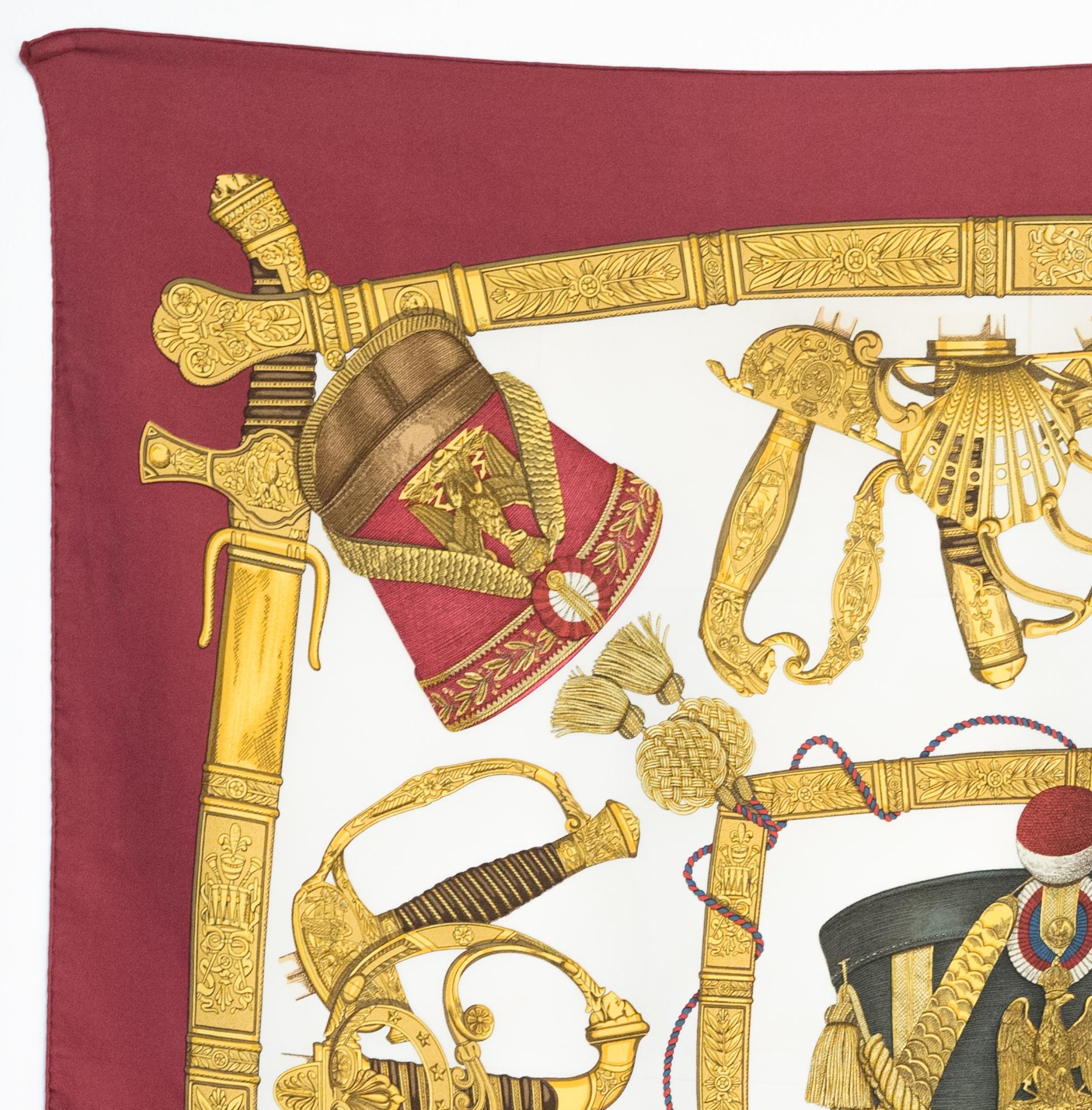 Hermes silk scarf 