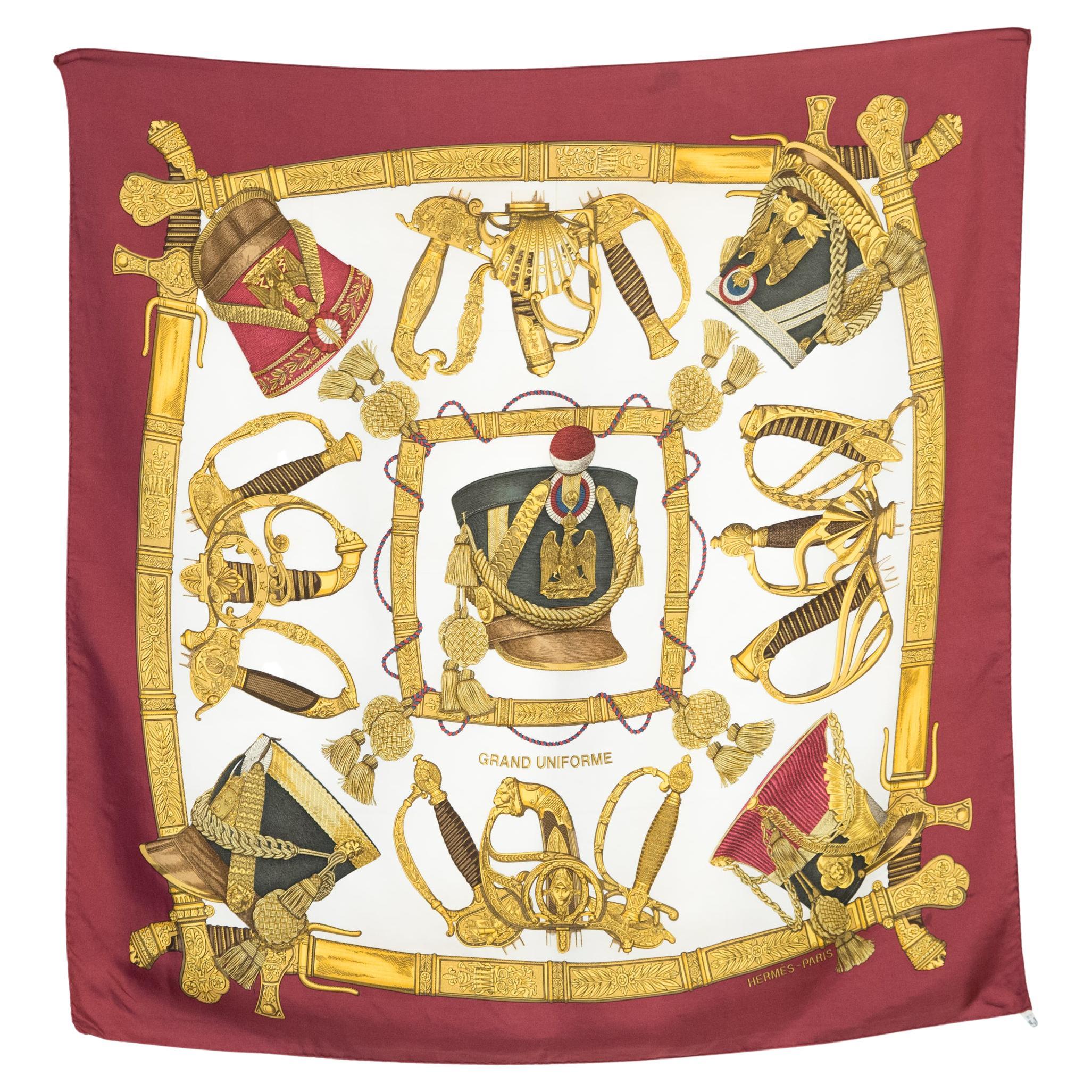 Hermes Rocaille Silk Scarf in Red at 1stDibs | hermes rocaille scarf