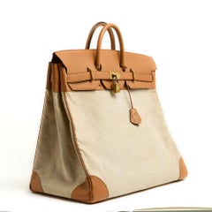 1985 Hermes HAC Sac Voyage Haut a courroies 50 Travel Bag