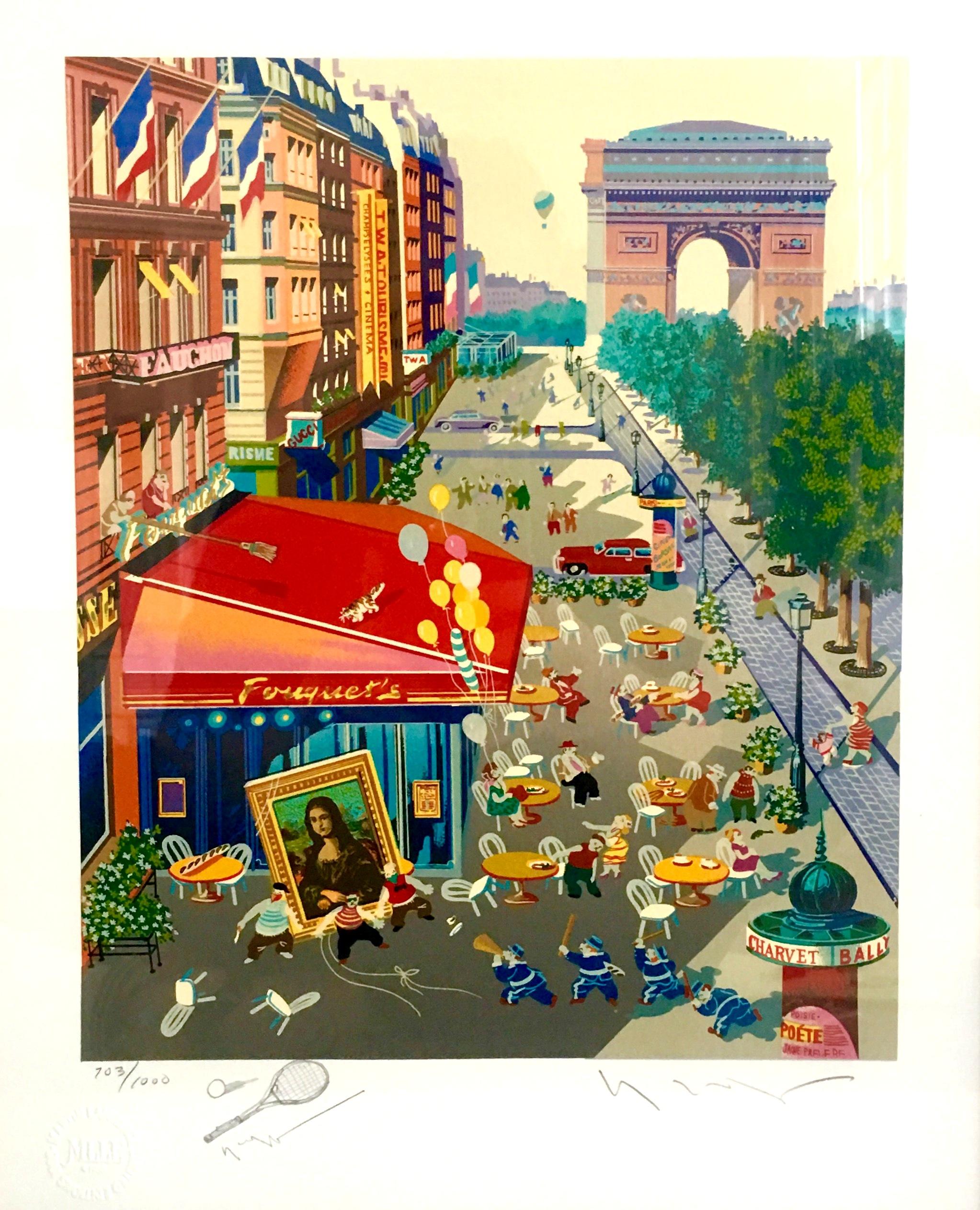 Modern 1985 Hiro Yamagata Original Serigraph, 