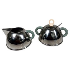 1985 Iconic Alessi Sugar Bowl + Creamer designed by Michael Graves