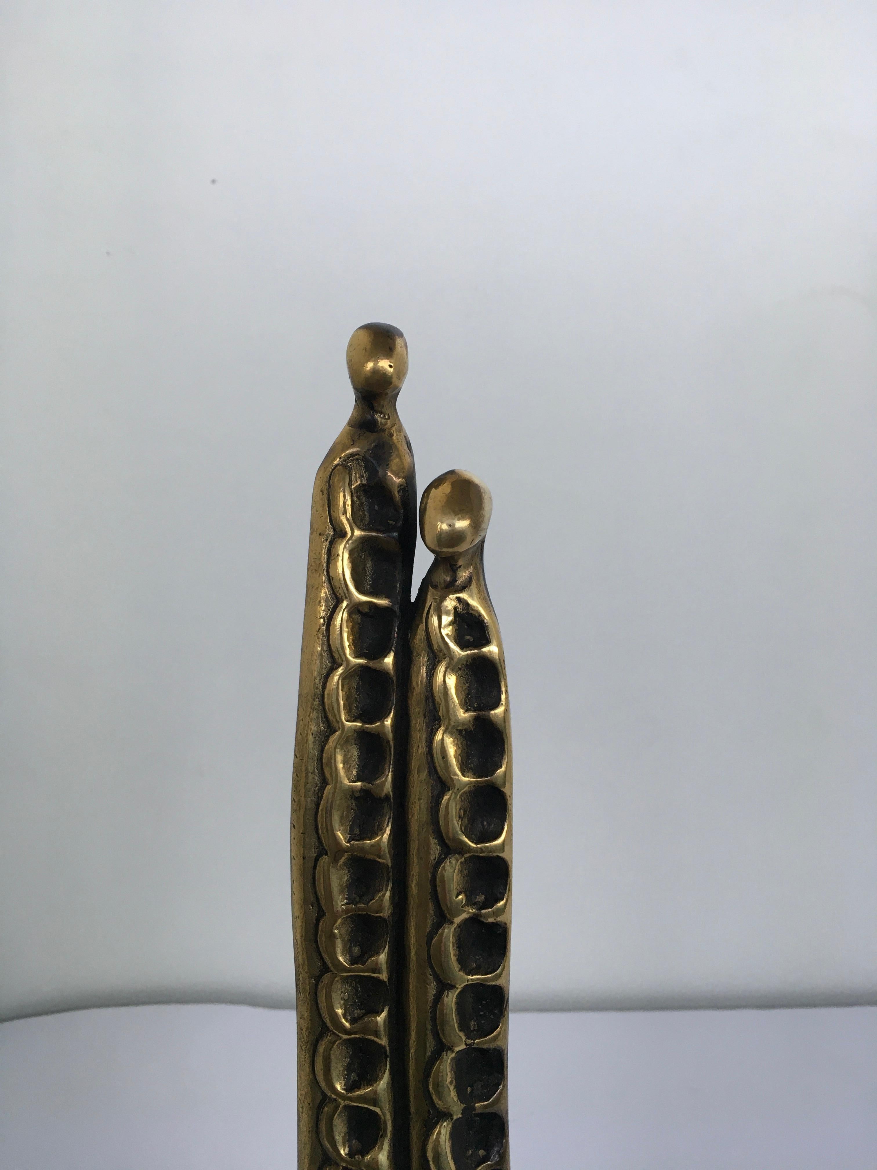 1985 Italy Bronze Abstract Sculpture Annie Lambert Vento  Wind For Sale 7
