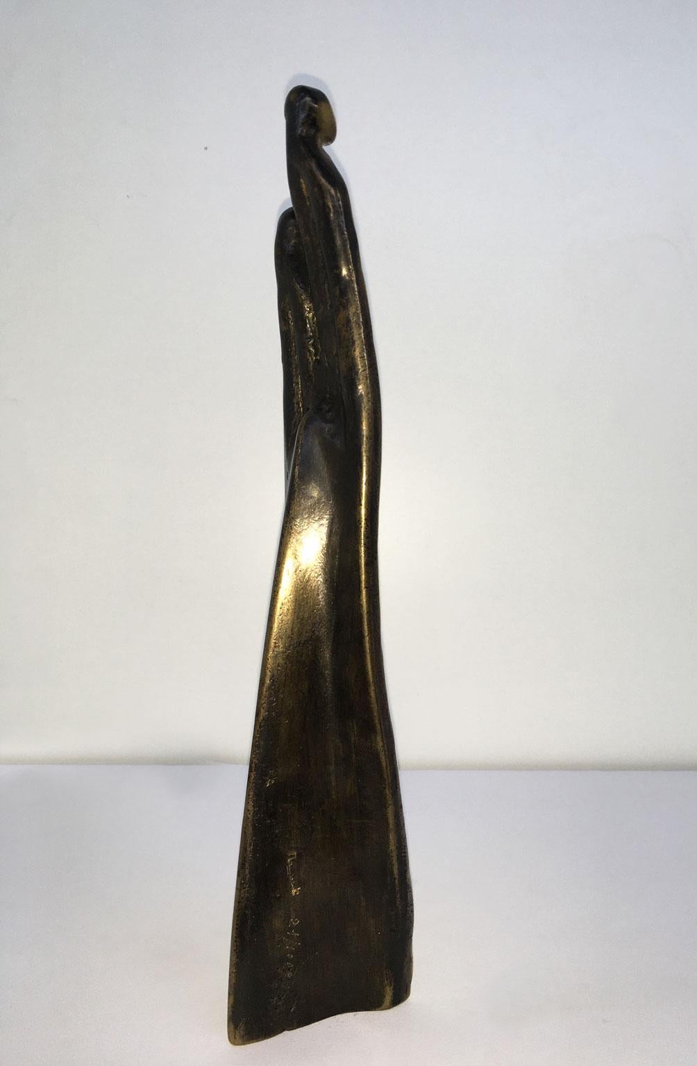 1985 Italy Bronze Abstract Sculpture Annie Lambert Vento  Wind For Sale 9