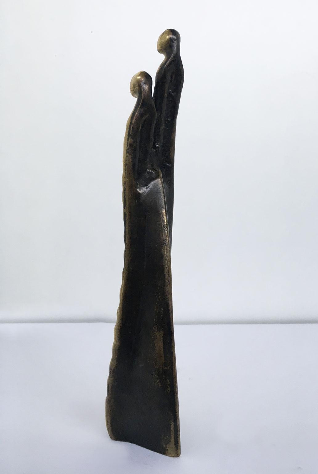 1985 Italy Bronze Abstract Sculpture Annie Lambert Vento  Wind For Sale 11