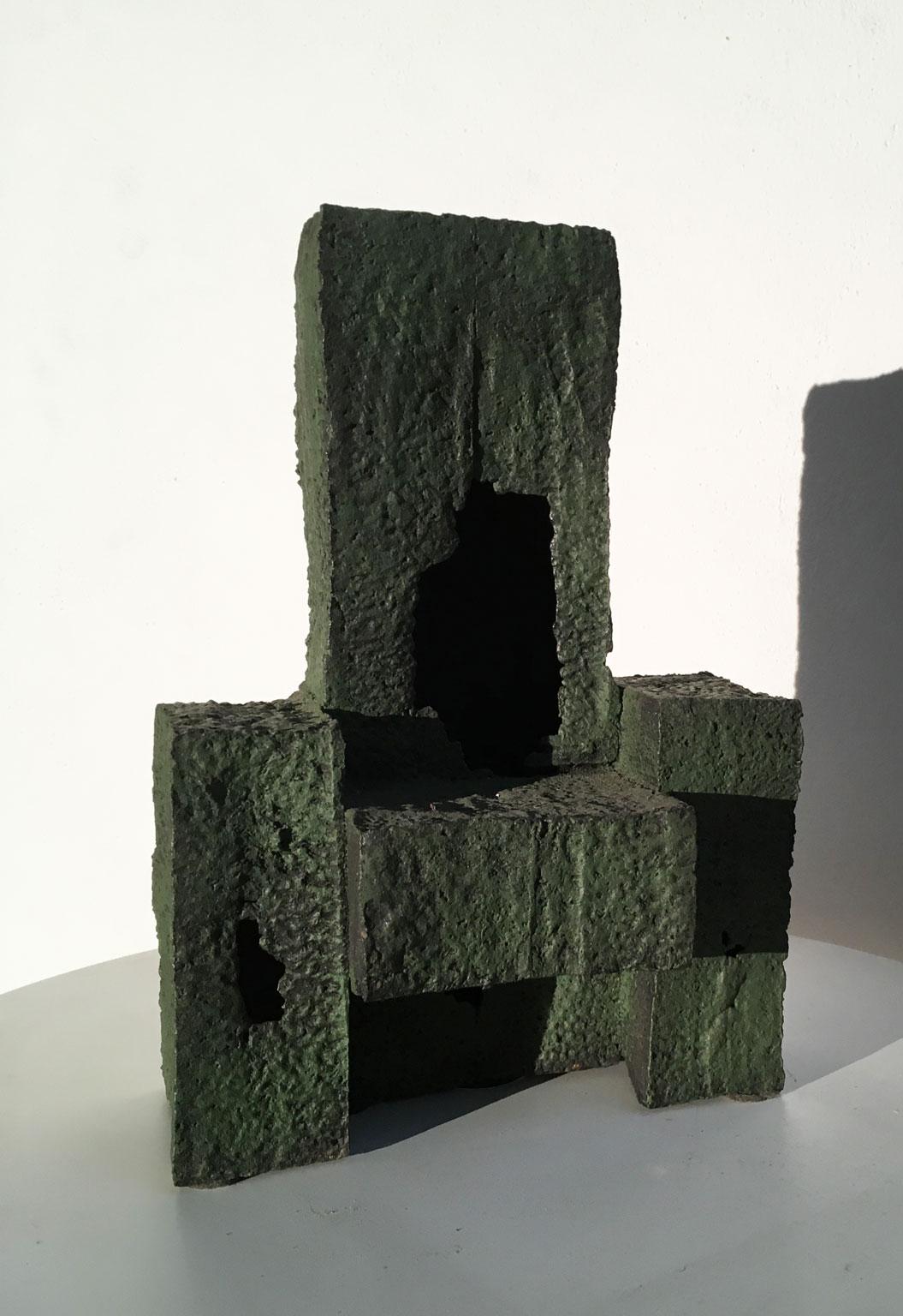 Abstrakte Skulptur aus Gusseisen von Urano Palma, Thron aus Gusseisen, Italien, 1985 im Angebot 3