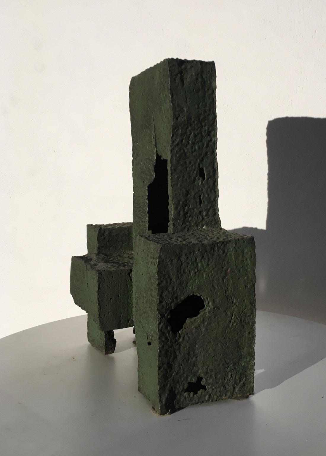 Abstrakte Skulptur aus Gusseisen von Urano Palma, Thron aus Gusseisen, Italien, 1985 im Angebot 8