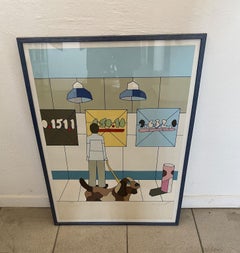 1985 Italy Pop Art Multi Colors Print by Ugo Nespolo