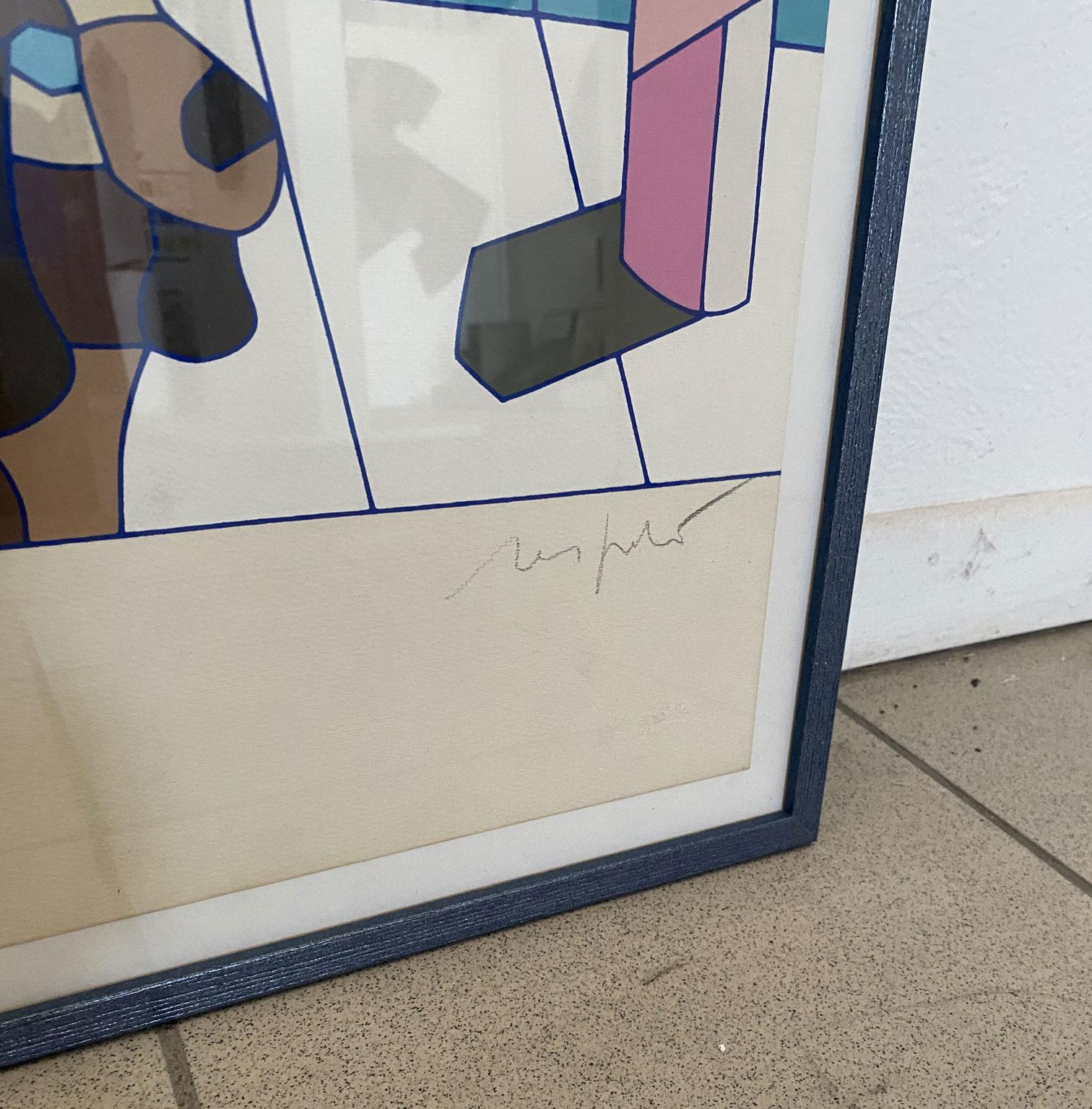 1985 Italien Pop Art Mehrfarbiger Druck von Ugo Nespolo (Italienisch) im Angebot