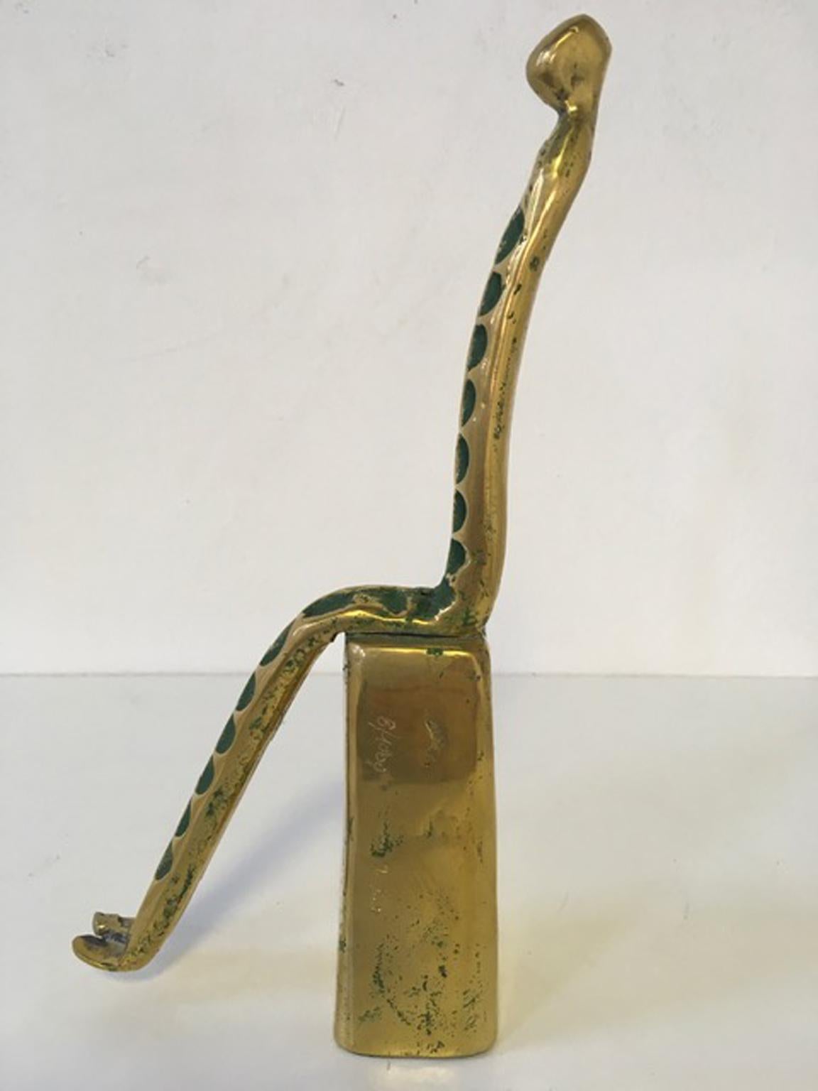 Postmoderne Sculpture abstraite en bronze post-moderne d'Annie Lambert, Italie, 1985 en vente