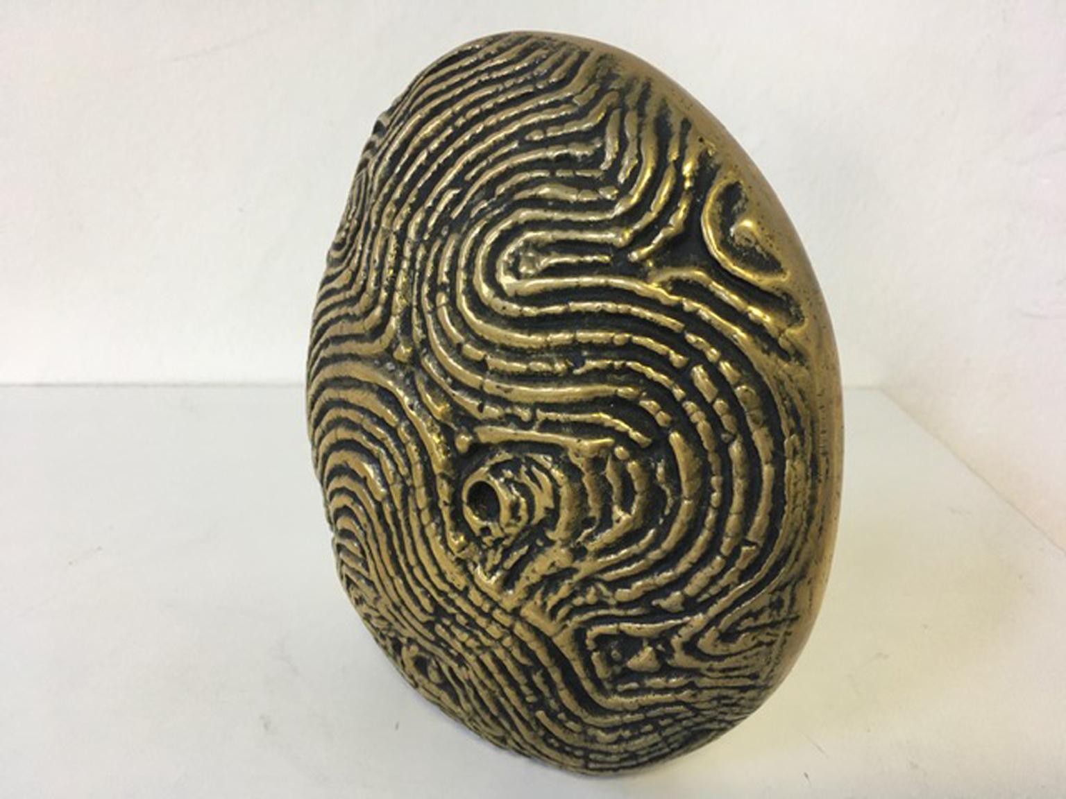 1985 Italien Postmoderne abstrakte Bronzeskulptur des Mondes, Italien (20. Jahrhundert) im Angebot