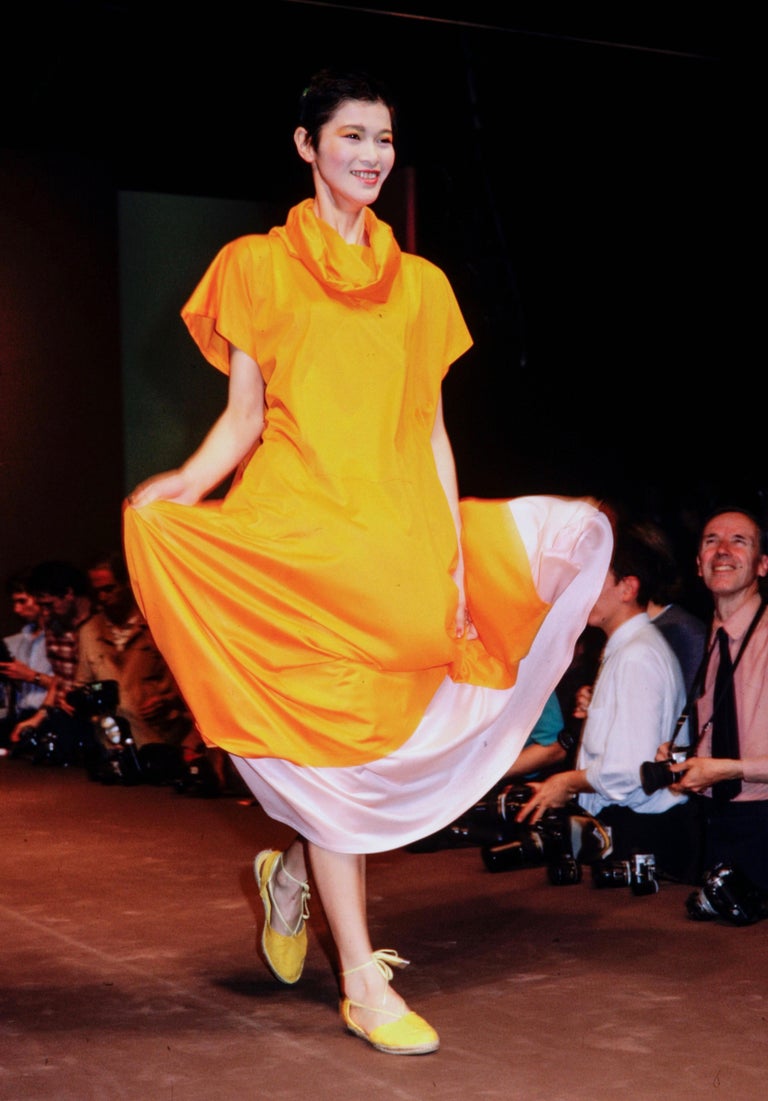 1985 KENZO fine gauge cotton jersey runway dress with pocket For - Main Image