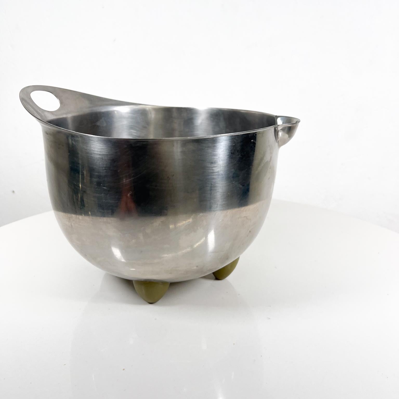 1985 Michael Graves Design Stainless Steel Footed Mixing Bowl For Sale 1