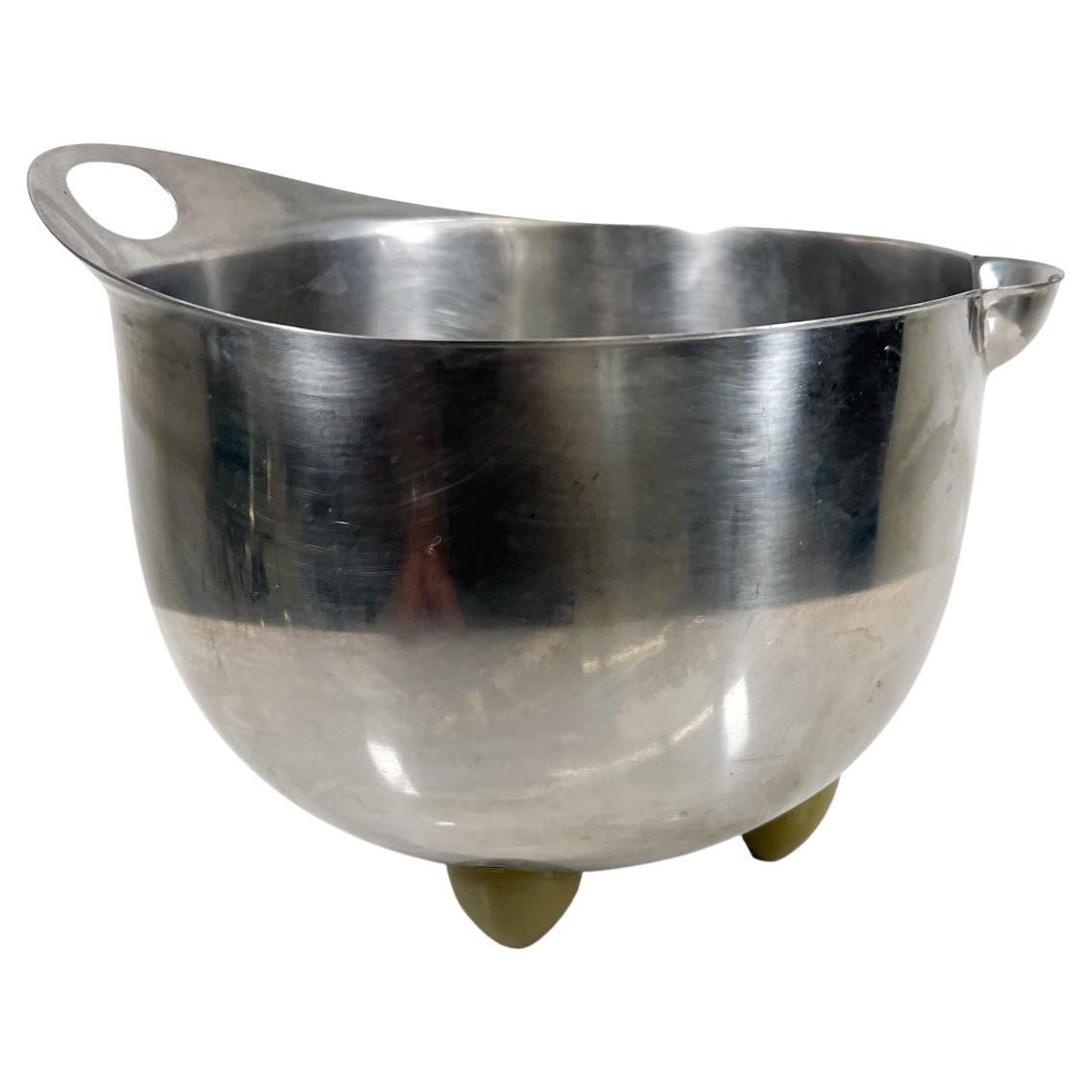 1985 Michael Graves Design Stainless Steel Footed Mixing Bowl For Sale